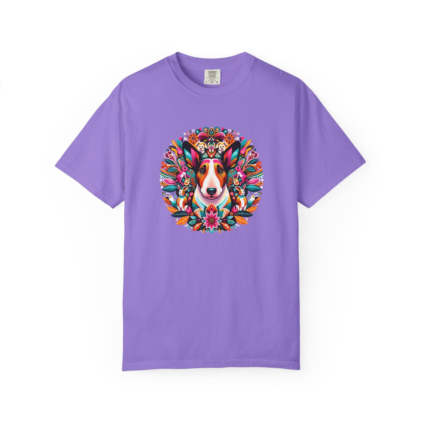 Colorful Dog Lover T-Shirt | Unisex Garment-Dyed Tee