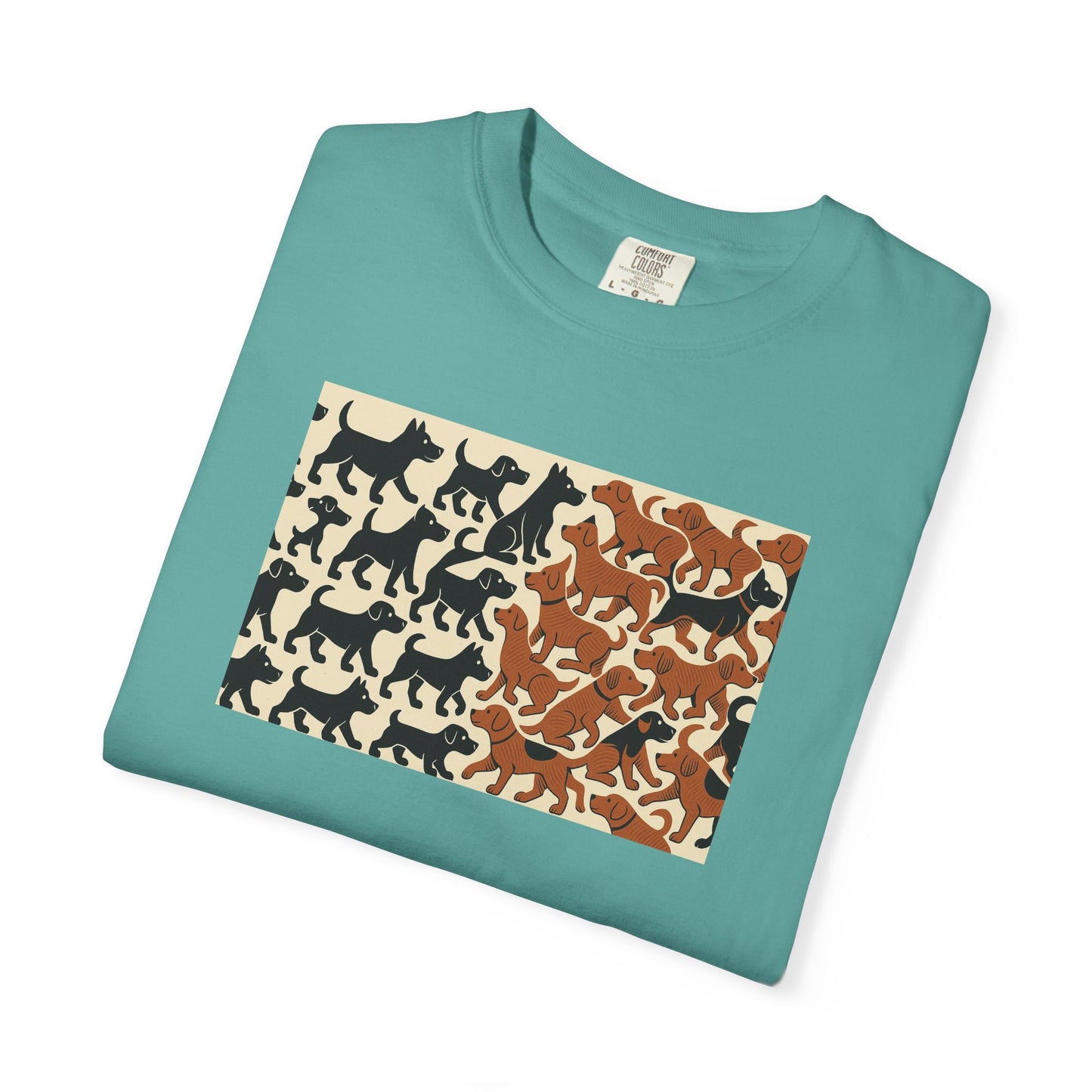 Vintage Dog Print Unisex T-Shirt - Casual Wear for Animal Lovers