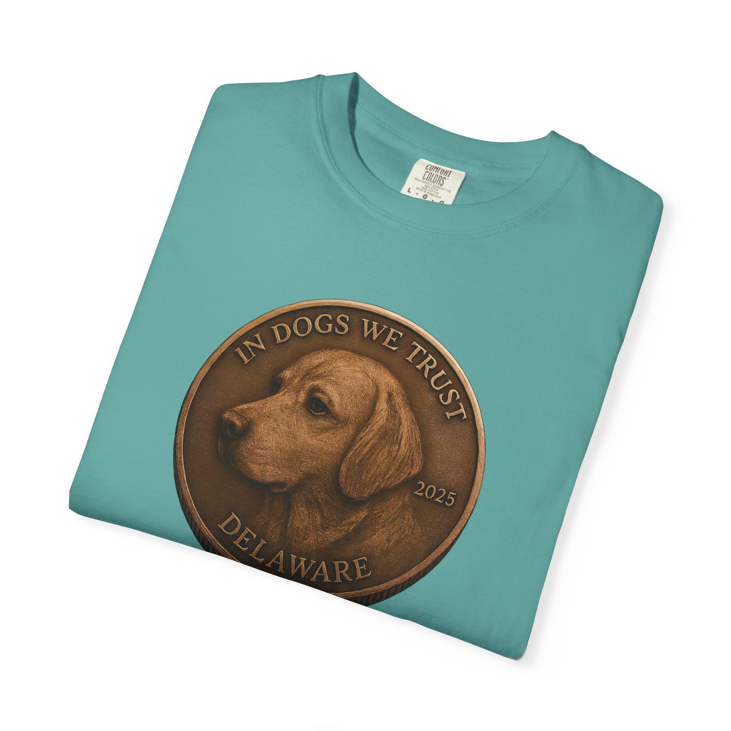 Delaware State Coin T-Shirt Collection - Proud Dog Breed Illustrations