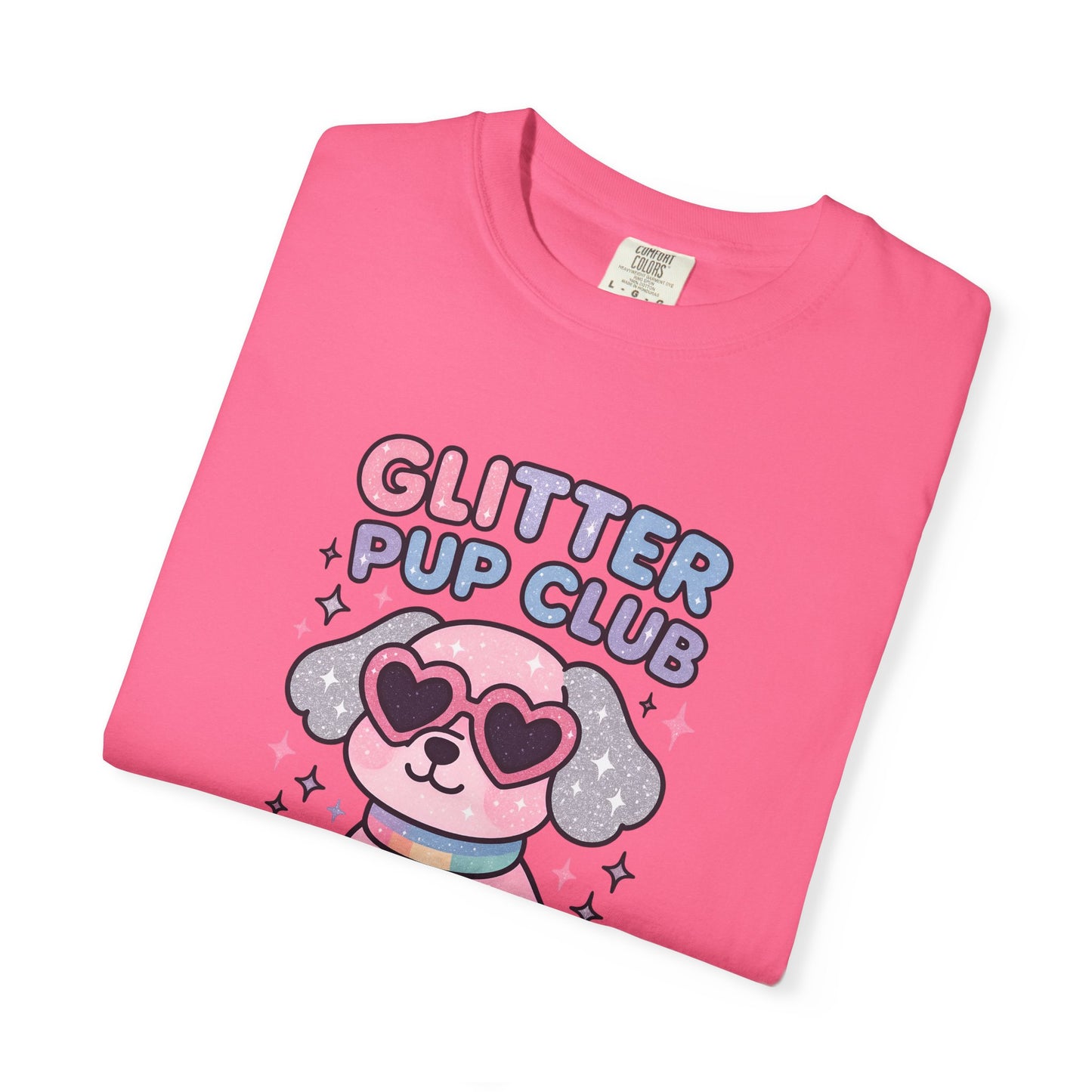 Glitter Pup Club Unisex T-Shirt, Cute Dog Tee, Pet Lovers Gift, Fun Casual Wear, Animal Lover Shirt, Summer Essentials