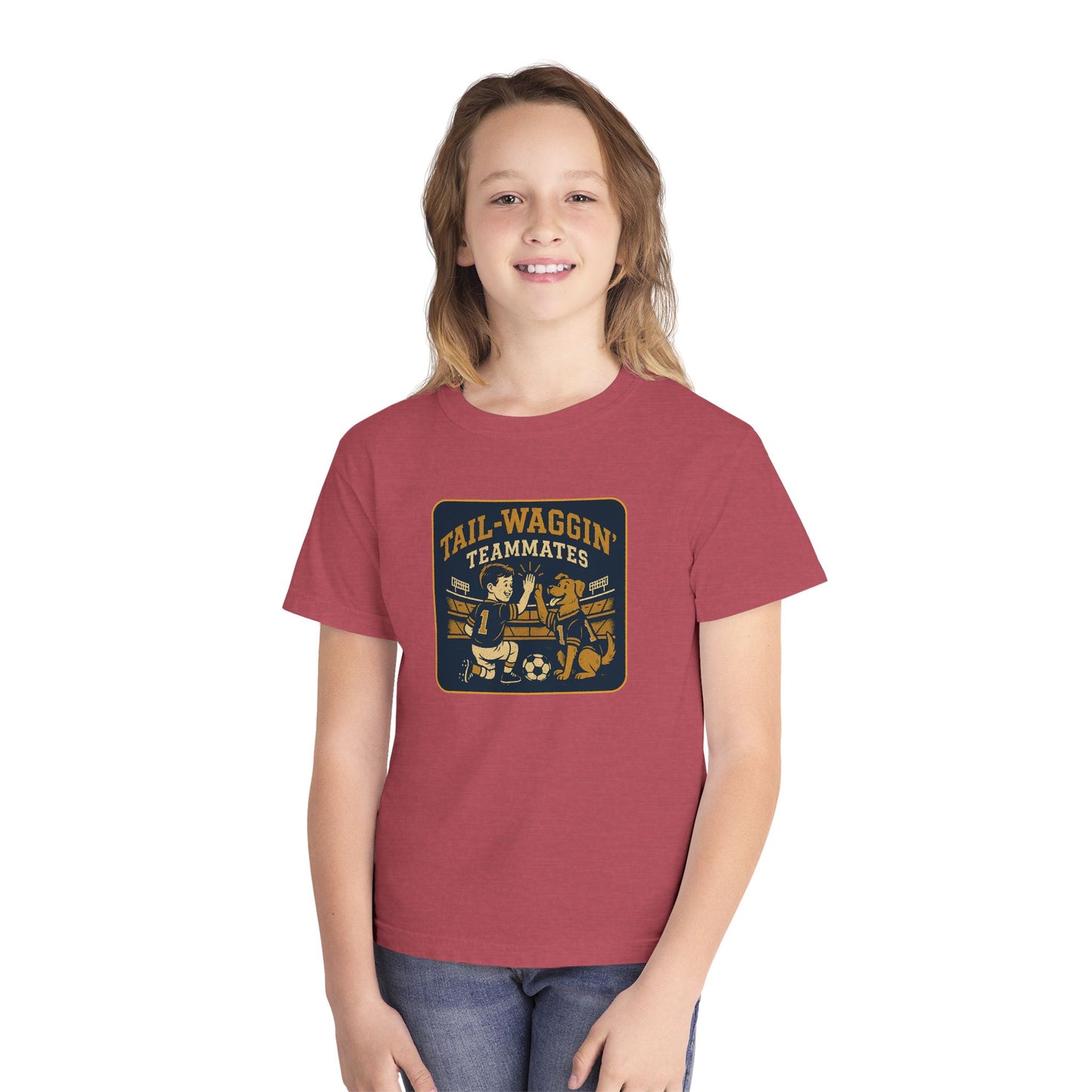 Youth Tee Tail-Waggin' Teammates Midweight