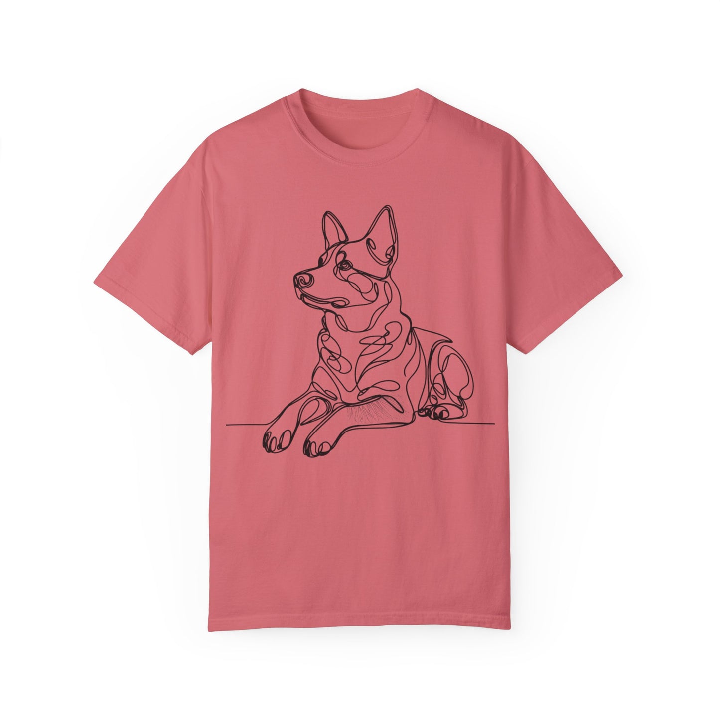 🖤 True Grit – Blue Heeler Line Art Tee - Perfect Gift for Dog Lovers