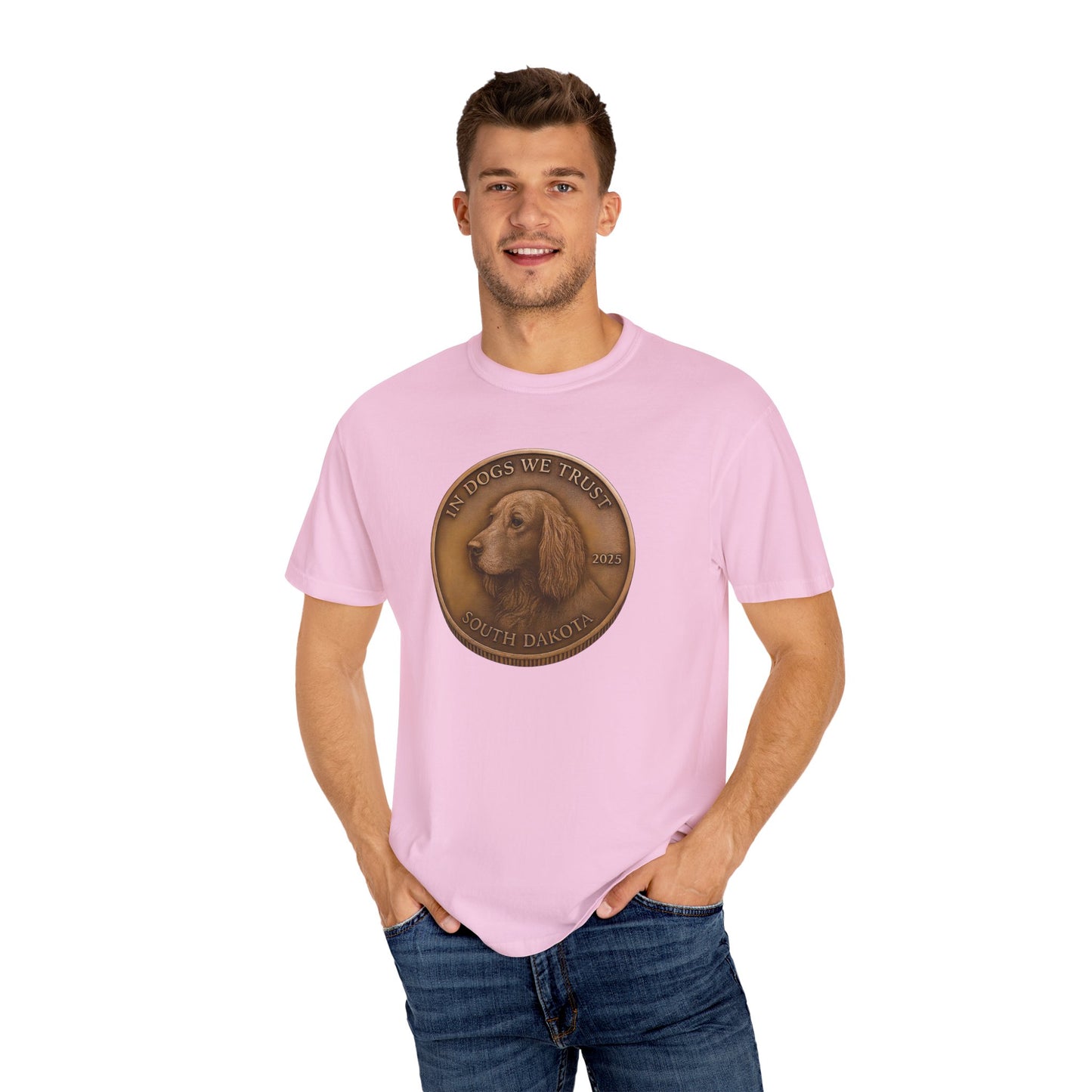 South Dakota State Coin T-Shirt Collection - Proud Dog Breed Illustrations
