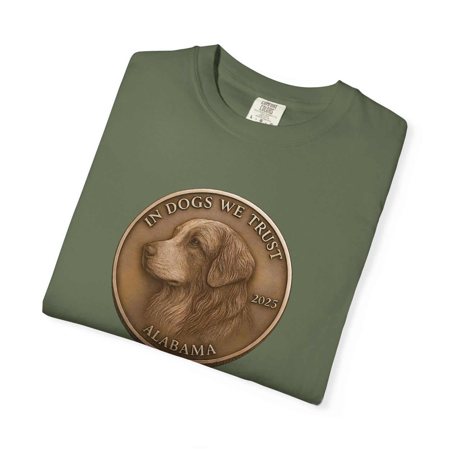 Alabama State Coin T-Shirt Collection - Proud Dog Breed Illustrations