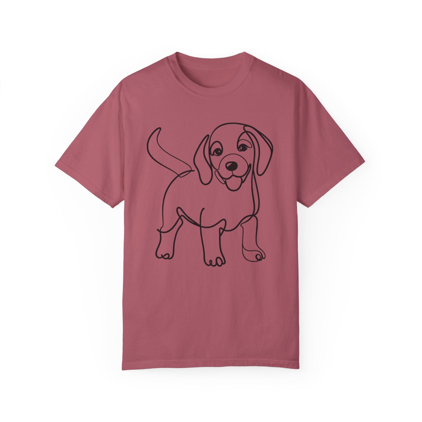 I๐ถ Nose First โ Minimalist Beagle Line Art Tee - Perfect for Dog Lovers