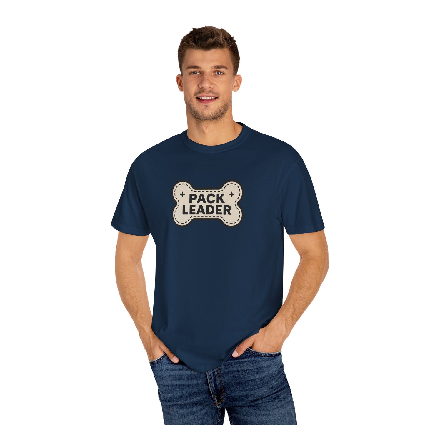 Pack Leader Unisex Garment-Dyed T-Shirt | Funny Dog Owner Gift, Pet Lover Tee, Casual Wear, Dog Mom, Animal Rescue Apparel