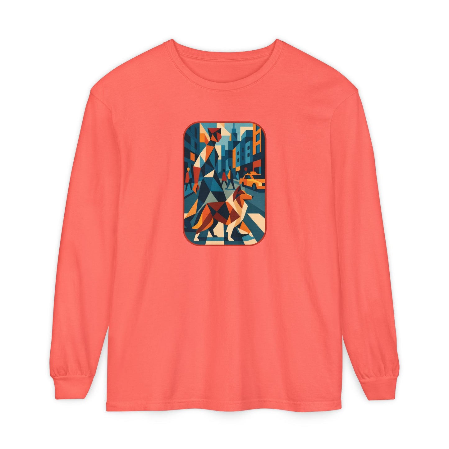 City Walk Tee for Animal Lovers, Casual Wear, Gift for Him/Her, Art-Inspired Apparel, Unique Artwork T-Shirt