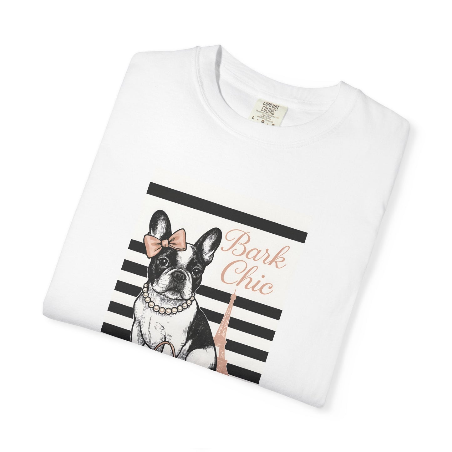 Chic Dog Lover T-shirt, Bark Chic Tee, Unisex Graphic Shirt, Pet Lover Gift, Comfortable Everyday Wear, Cute Animal Apparel