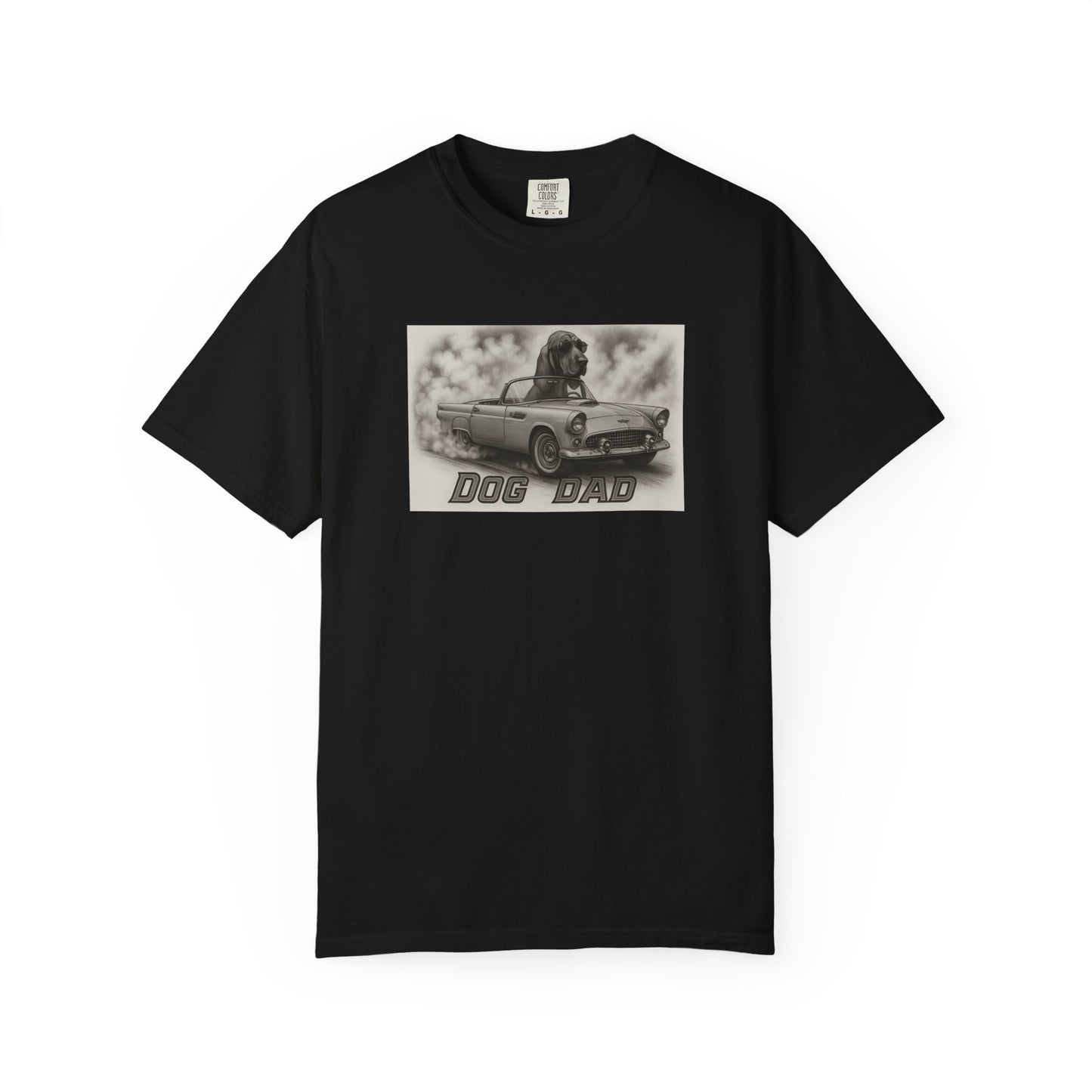 Dog Dad - Bloodhound - Cool Dogs in Cool Cars T-Shirt Collection | Funny Dog Lover Apparel for Men