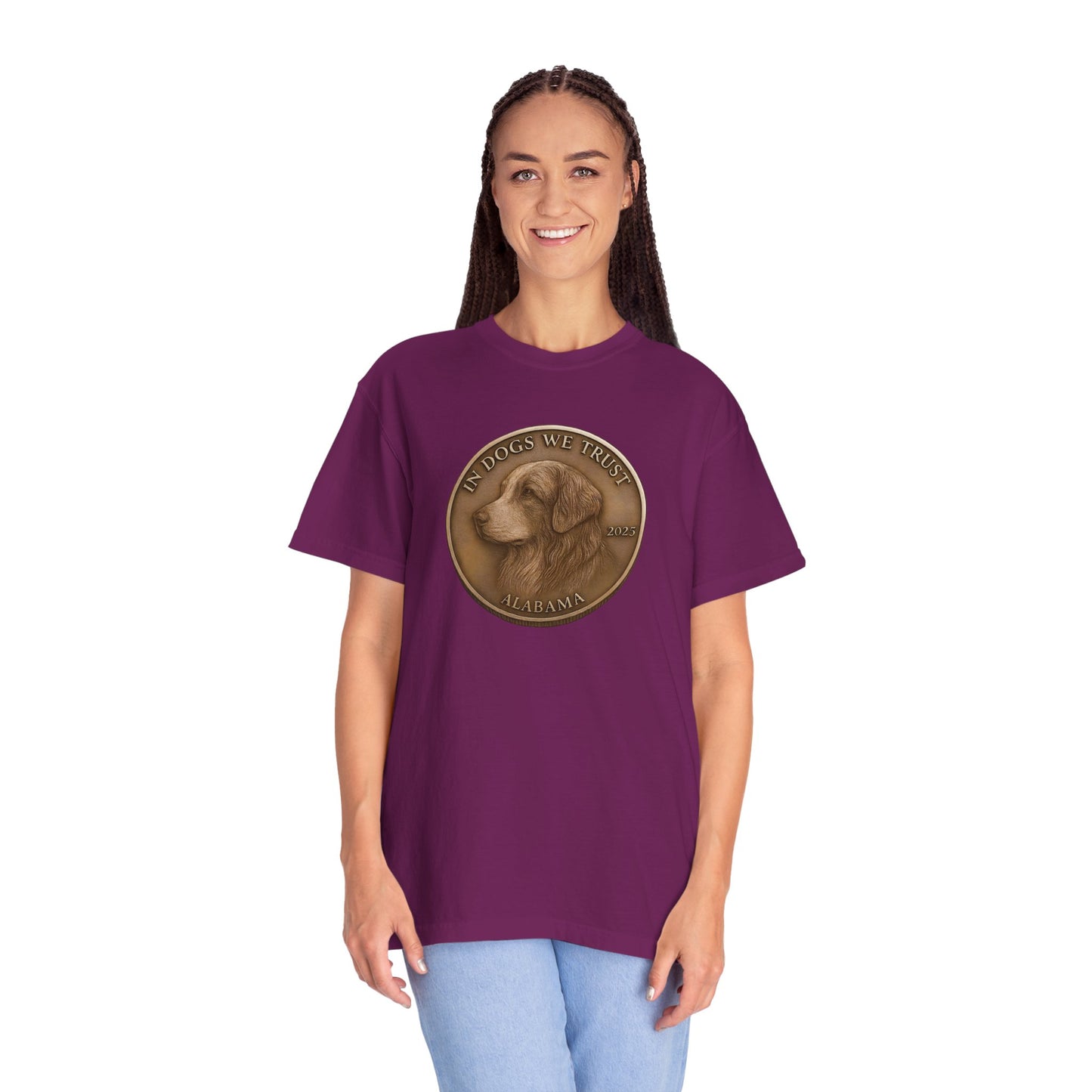 Alabama State Coin T-Shirt Collection - Proud Dog Breed Illustrations