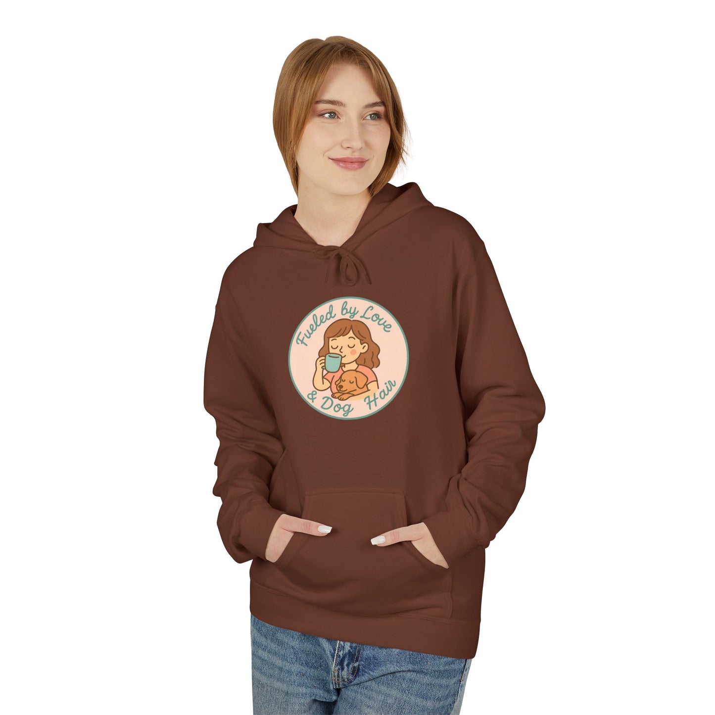 Hoodie for Dog Moms - Unisex Midweight Softstyle Fleece Hoodie