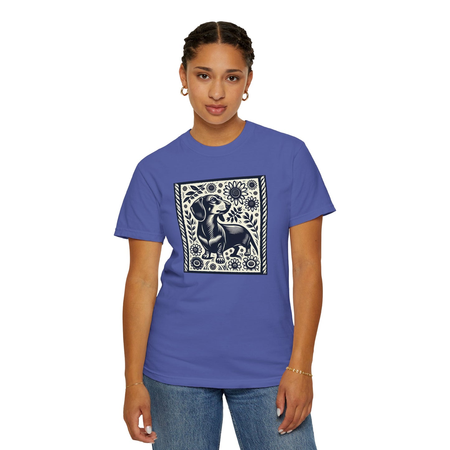 Dachshund Floral Unisex T-Shirt - Perfect for Dog Lovers