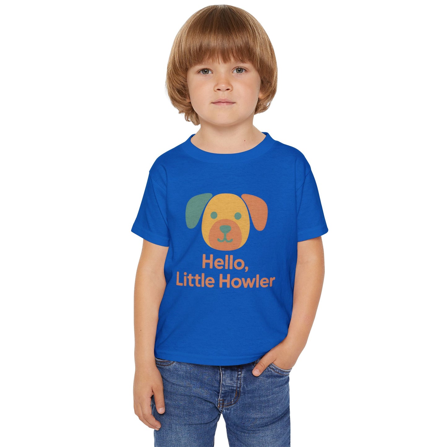 Adorable Toddler T-Shirt, Cute Dog Shirt, Hello Little Howler Tee, Kids Gift, Pet Lover Apparel, Fun Playtime Top
