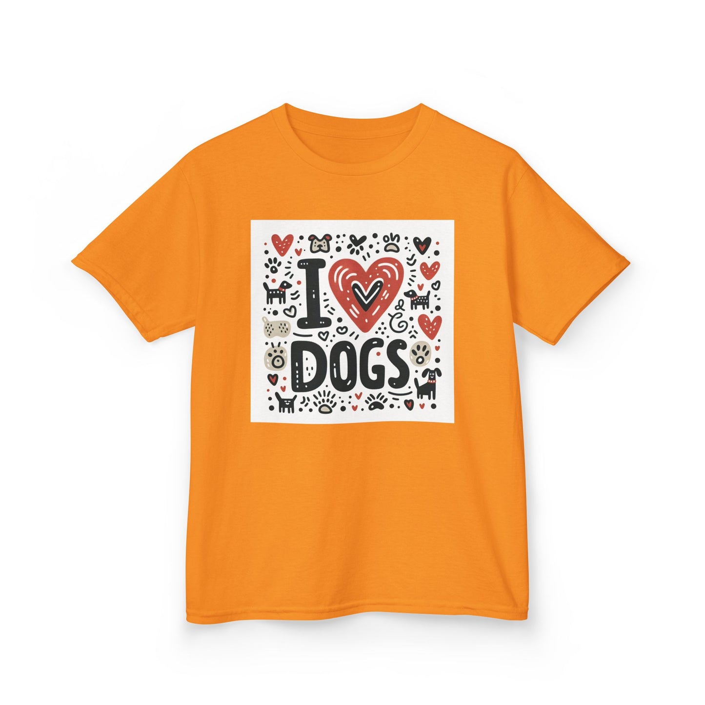 Kids Tee - Kids Love Dogs Design