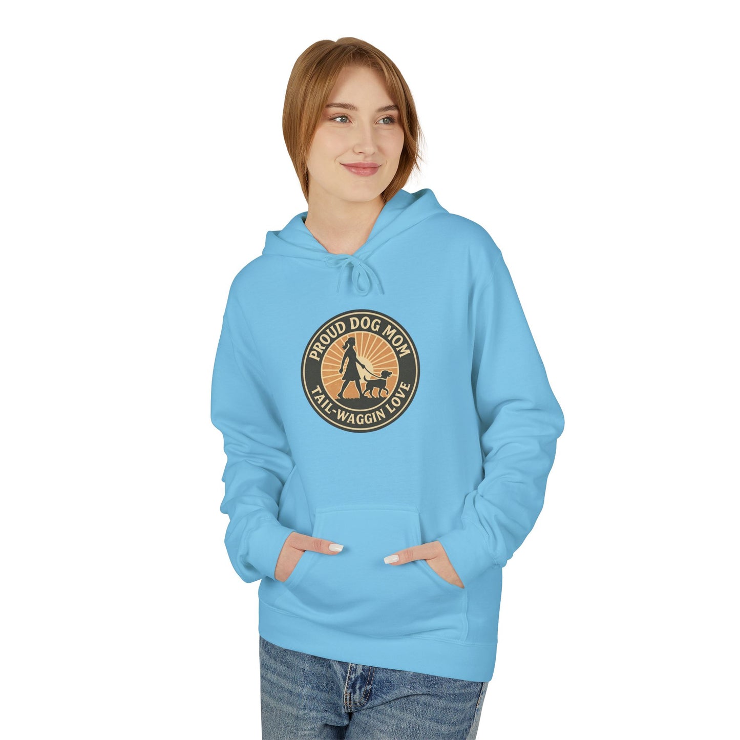 Hoodie for Dog Moms - Unisex Midweight Softstyle Fleece Hoodie