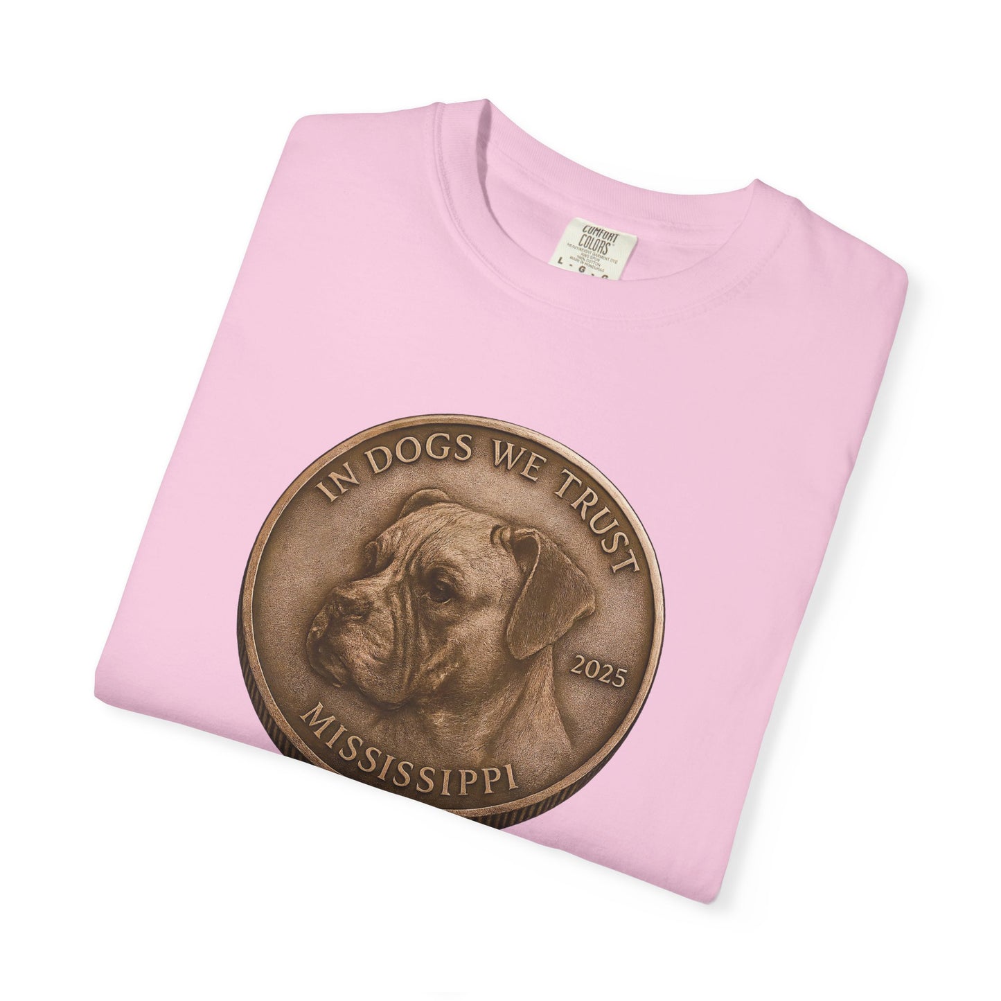 Mississippi DC State Coin T-Shirt Collection - Proud Dog Breed Illustrations