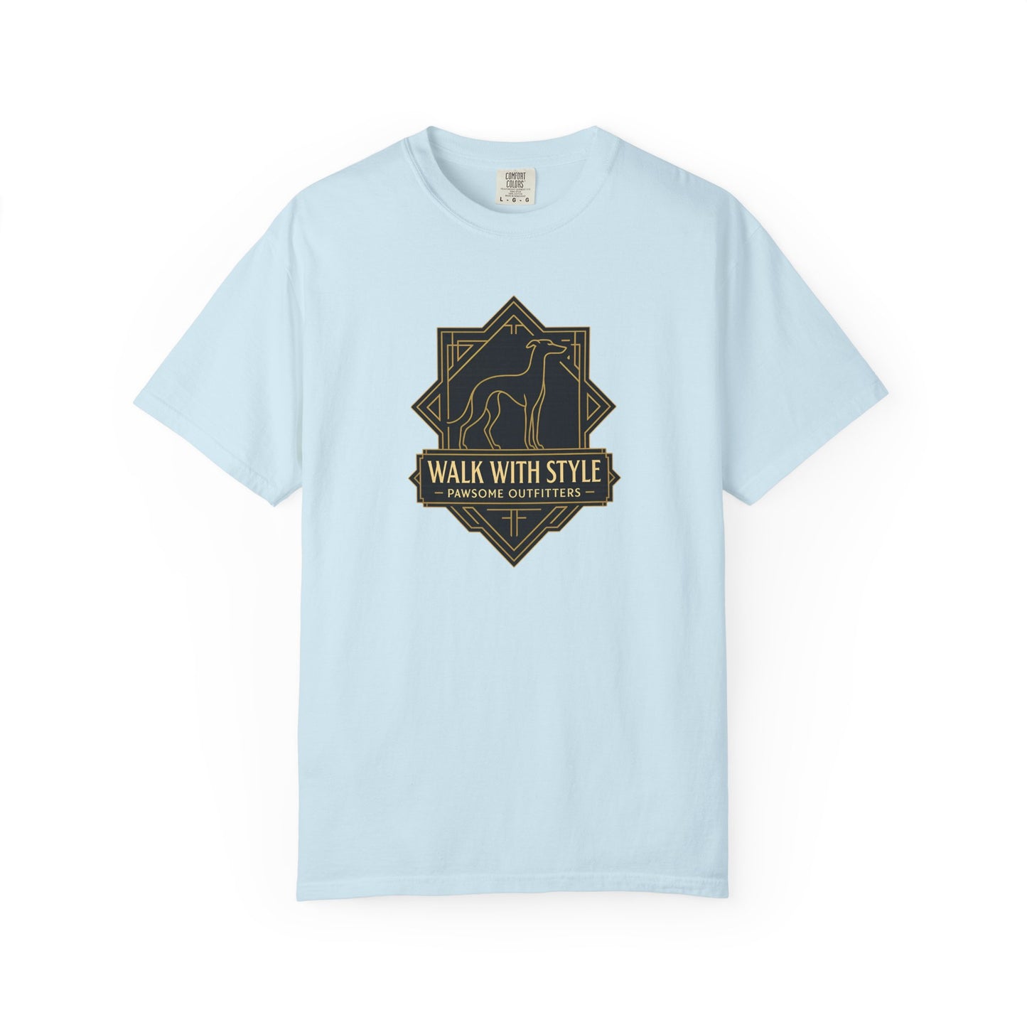Stylish Unisex Tee - Walk with Style Graphic Shirt, Casual Wear, Gift for Dog Lovers, Relaxed Fit, Everyday Comfort