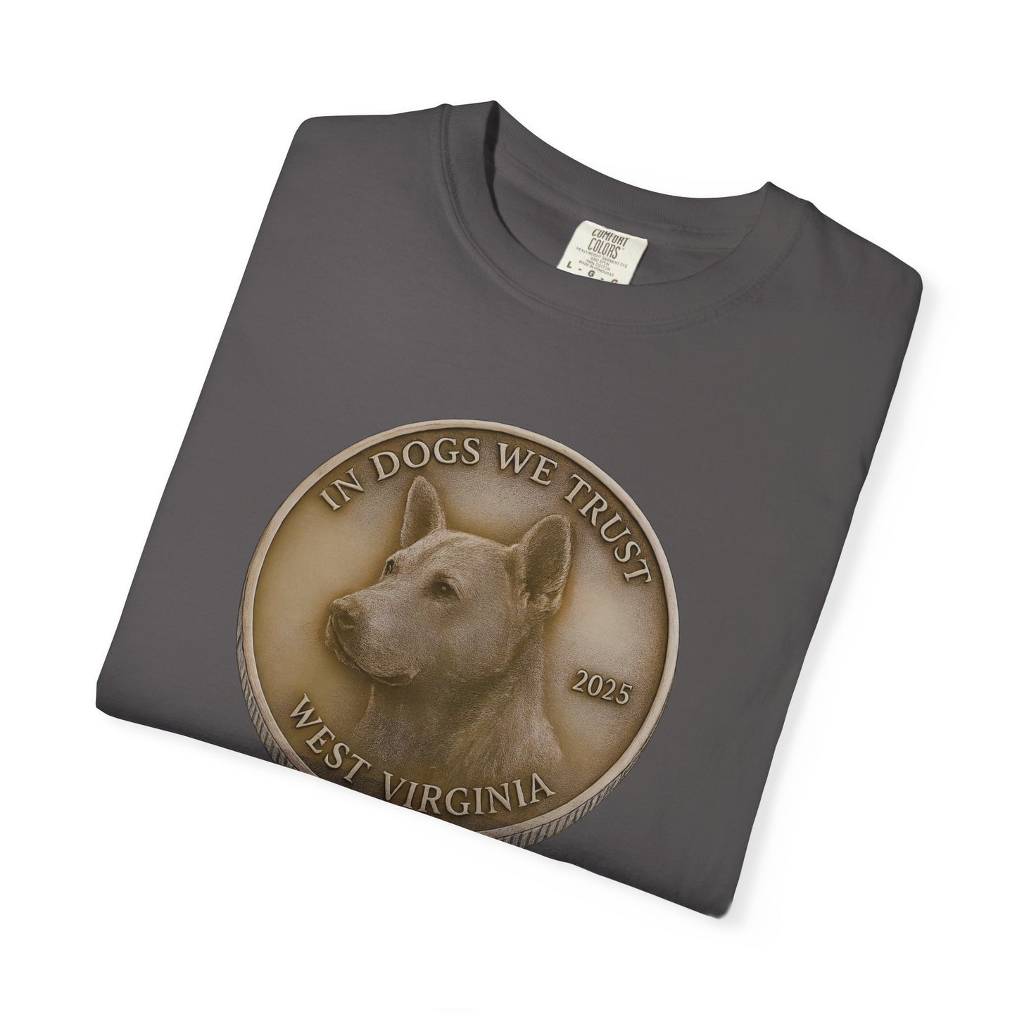 West Virginia State Coin T-Shirt Collection - Proud Dog Breed Illustrations