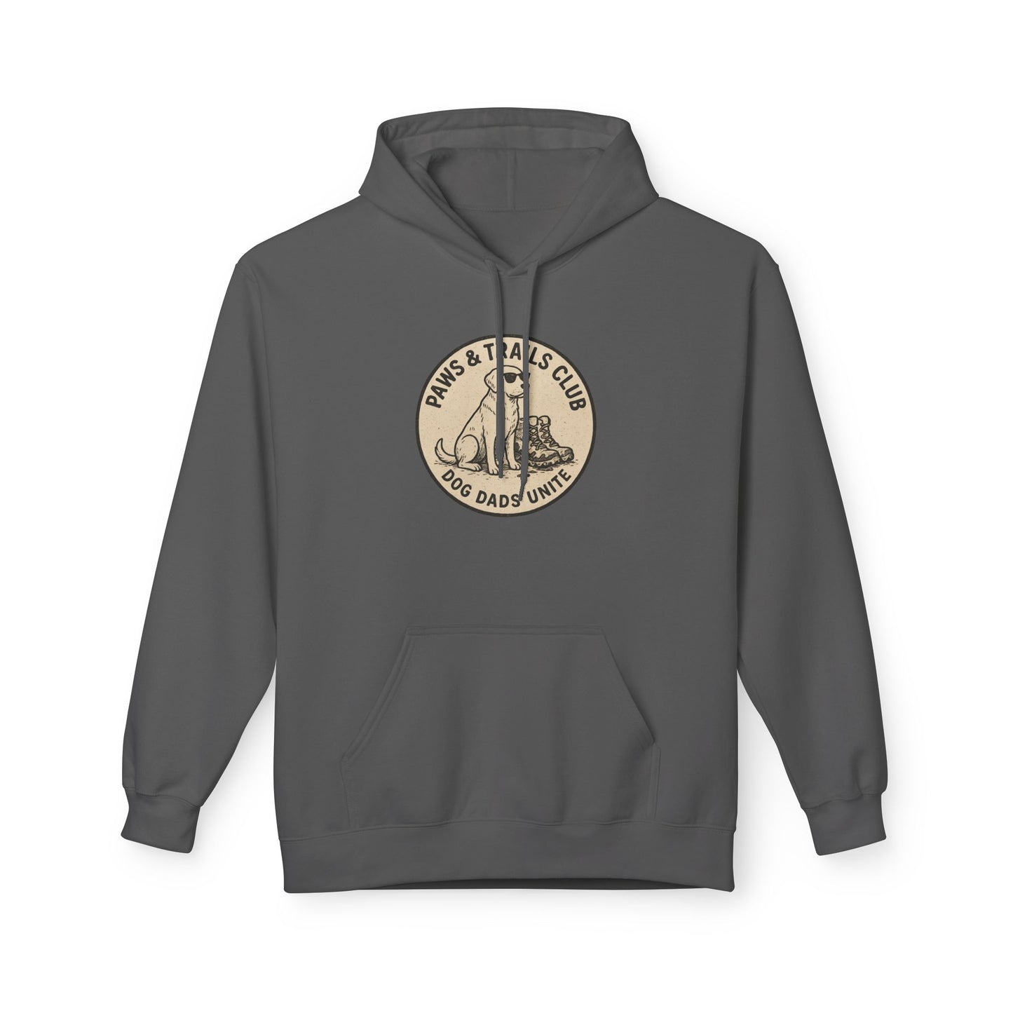 Dog Dad Fleece Hoodie, Unisex Softstyle Hooded Sweatshirt, Perfect Gift for Dog Lovers, Comfortable and Stylish