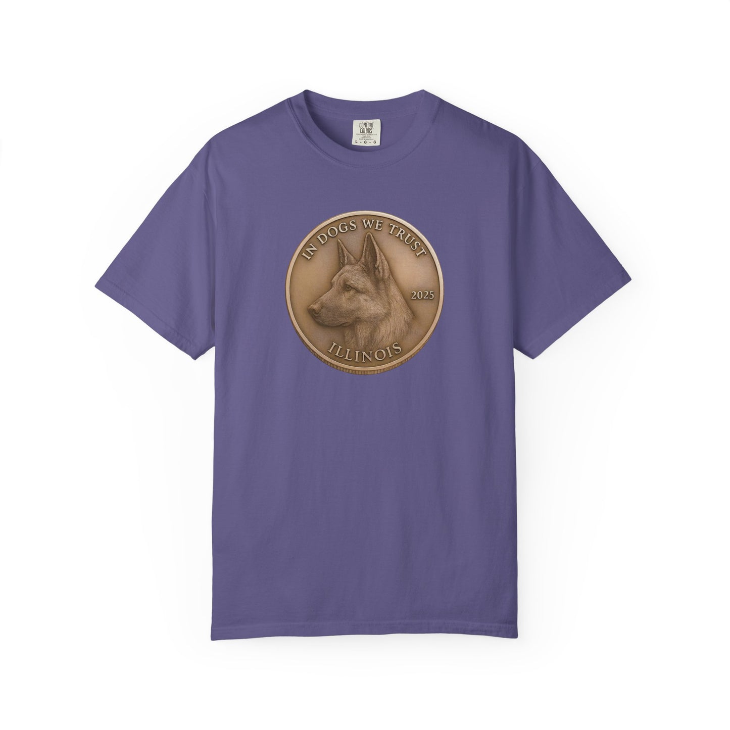 Illinois State Coin T-Shirt Collection - Proud Dog Breed Illustrations