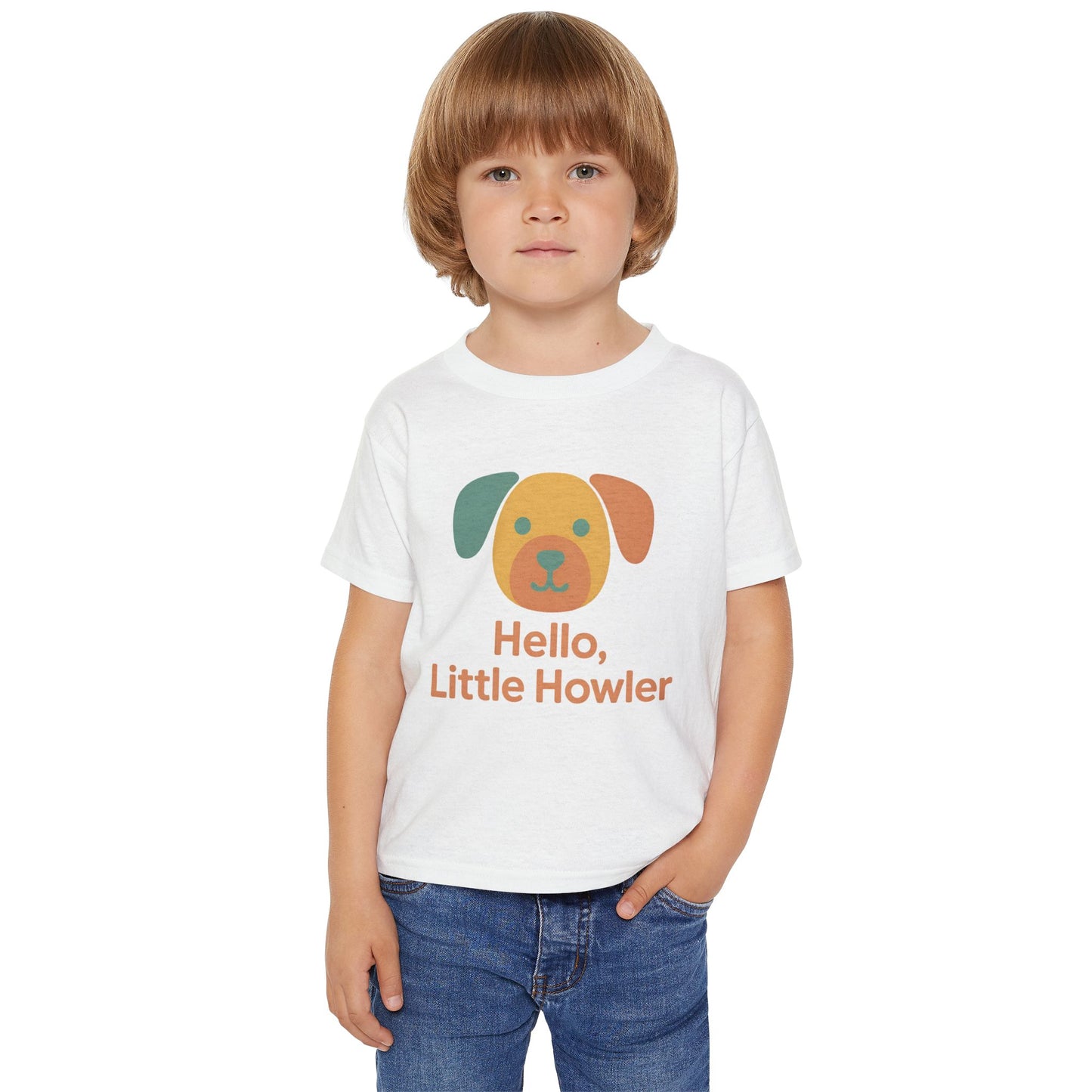 Adorable Toddler T-Shirt, Cute Dog Shirt, Hello Little Howler Tee, Kids Gift, Pet Lover Apparel, Fun Playtime Top