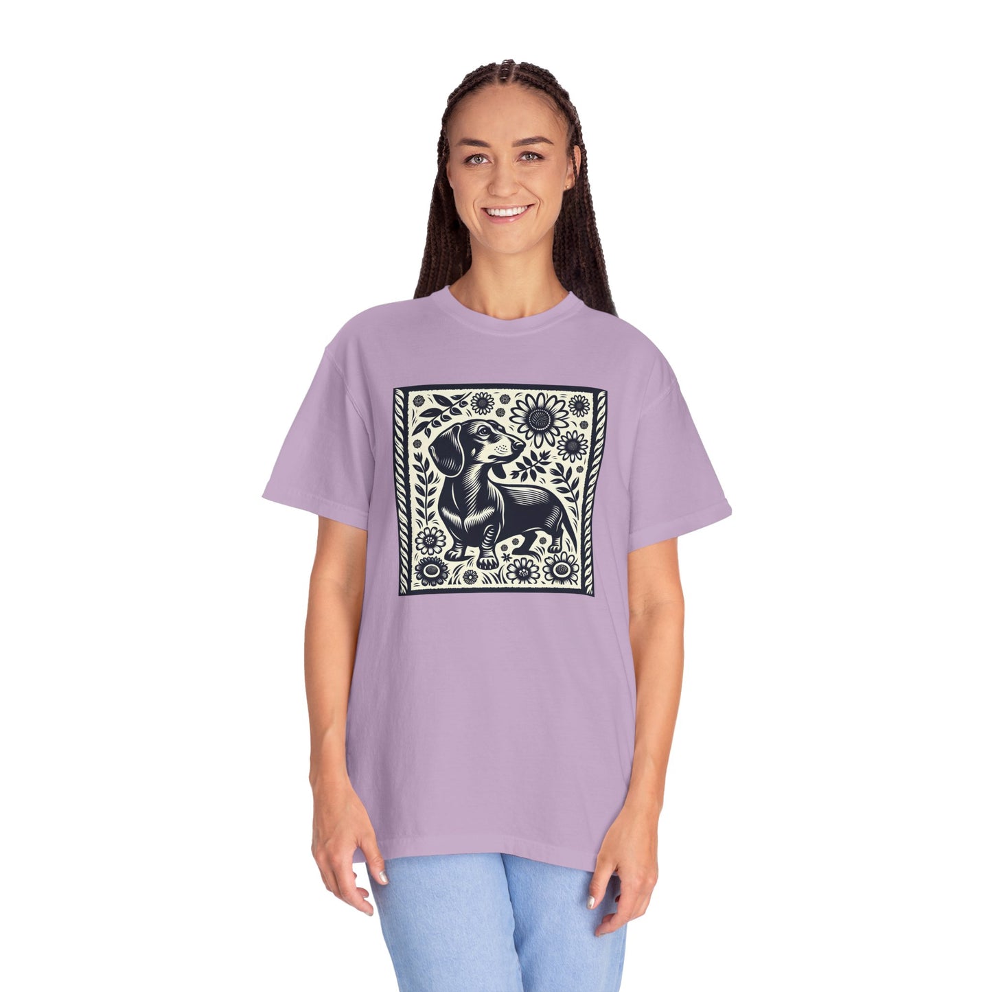 Dachshund Floral Unisex T-Shirt - Perfect for Dog Lovers