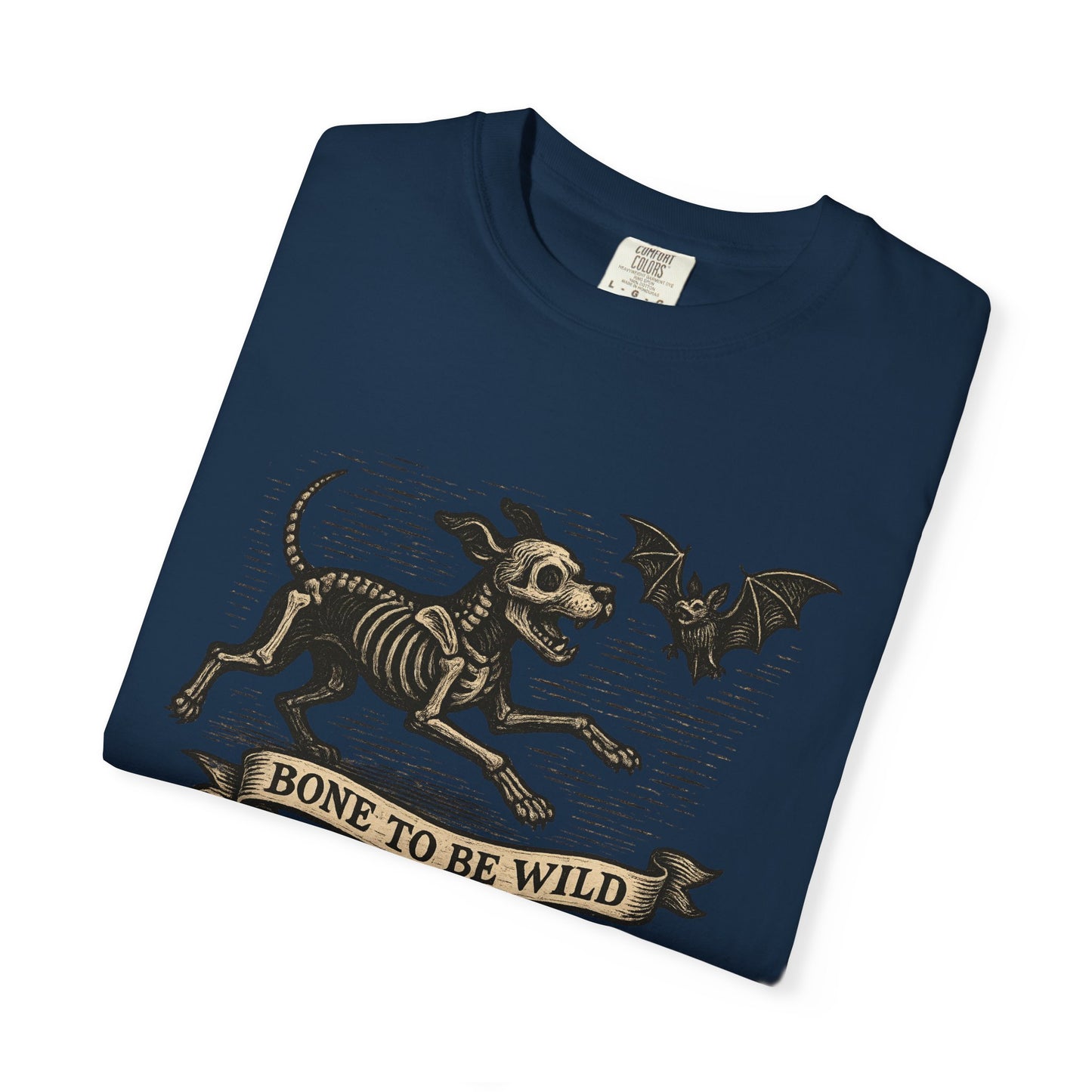 Bone To Be Wild Dog T-Shirt, Unisex Pet Lover Shirt, Halloween Tee, Funny Dog Apparel, Gift for Animal Lovers