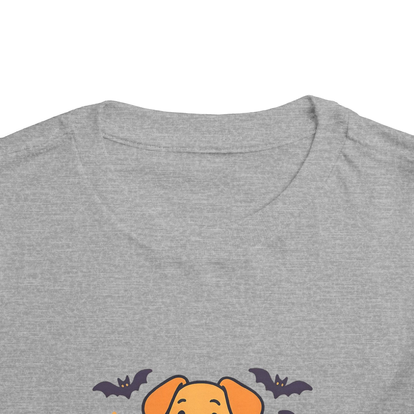 Fang-tastic Fur-iend Toddler Tee, Halloween Shirt for Kids, Cute Dog Graphic Tee, Toddler Halloween Outfit, Fall Celebration T-Shirt