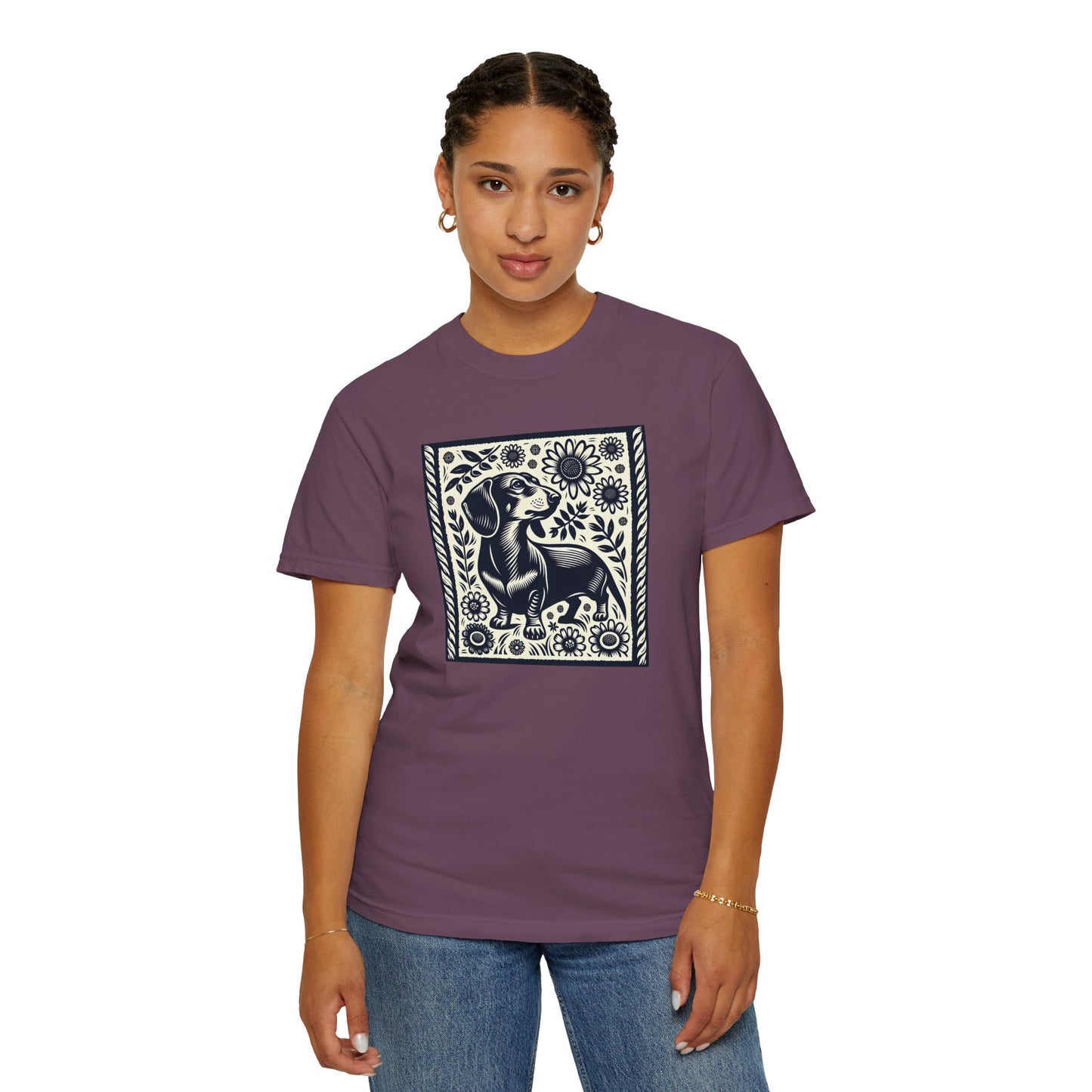 Dachshund Floral Unisex T-Shirt - Perfect for Dog Lovers