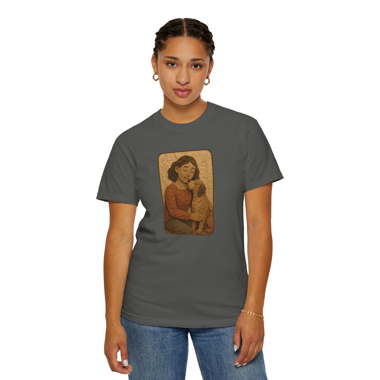 Dog Mom T-shirt - Unisex Garment-Dyed Tee for Pet Lovers