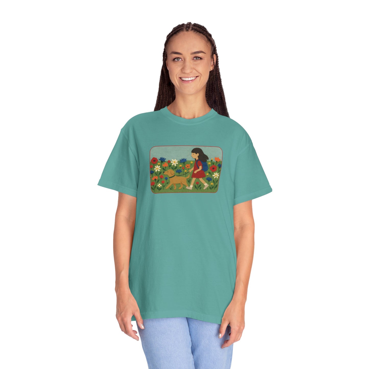 Dog Walking Collage T-shirt