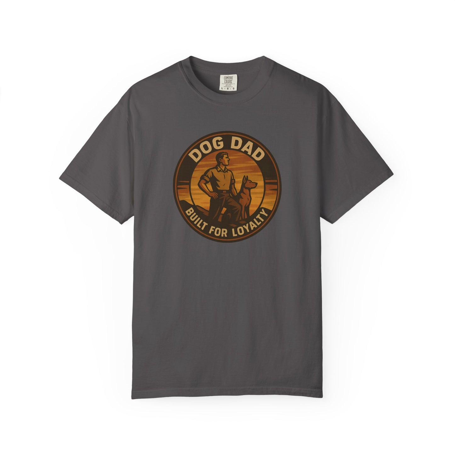 Dog Dad Garment-Dyed T-Shirt, Perfect for Pet Lovers, Gifts for Father's Day, Casual Wear, Outdoor Activities