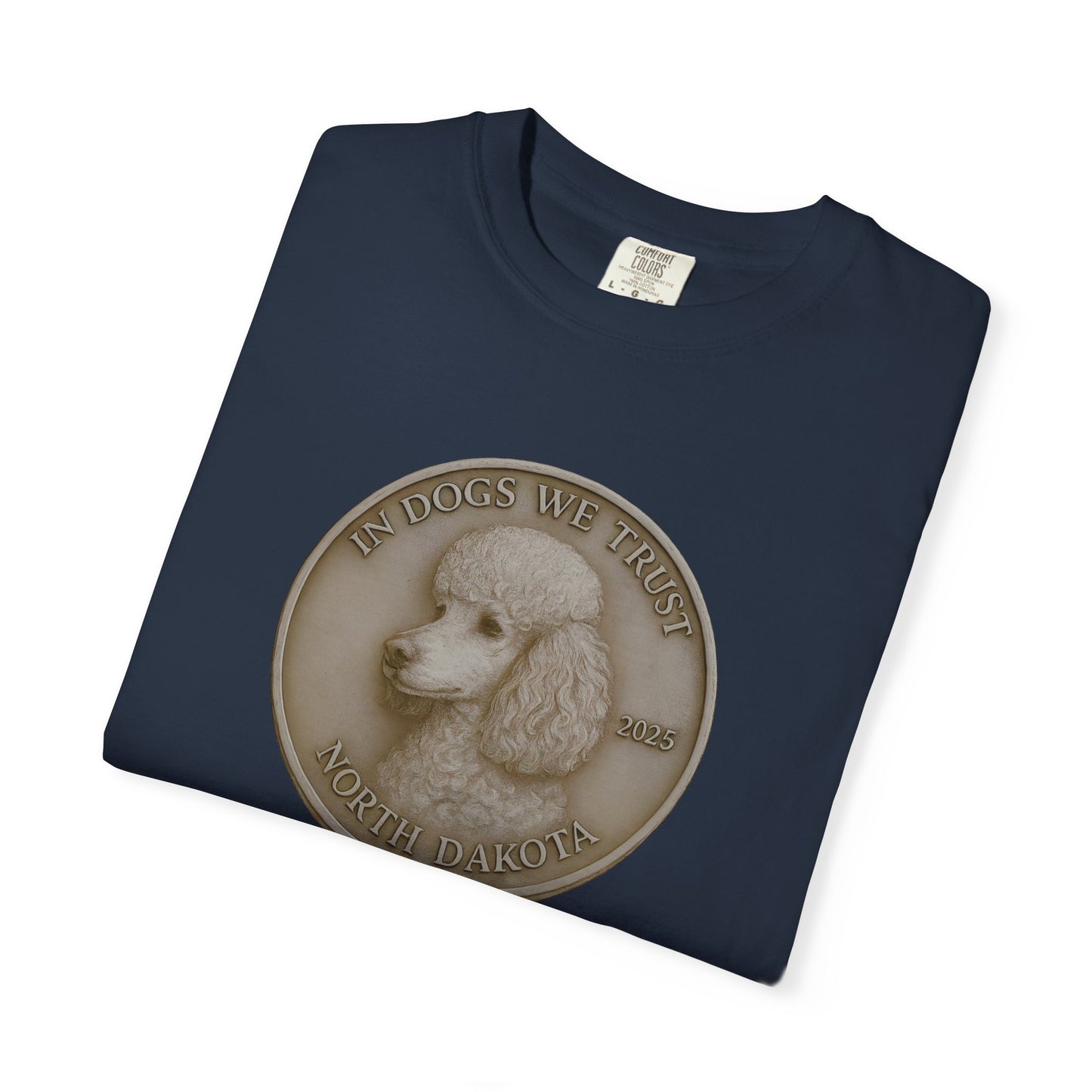 North Dakota State Coin T-Shirt Collection - Proud Dog Breed Illustrations