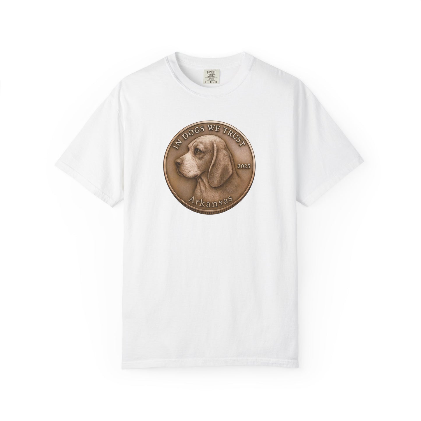 Arkansas State Coin T-Shirt Collection - Proud Dog Breed Illustrations