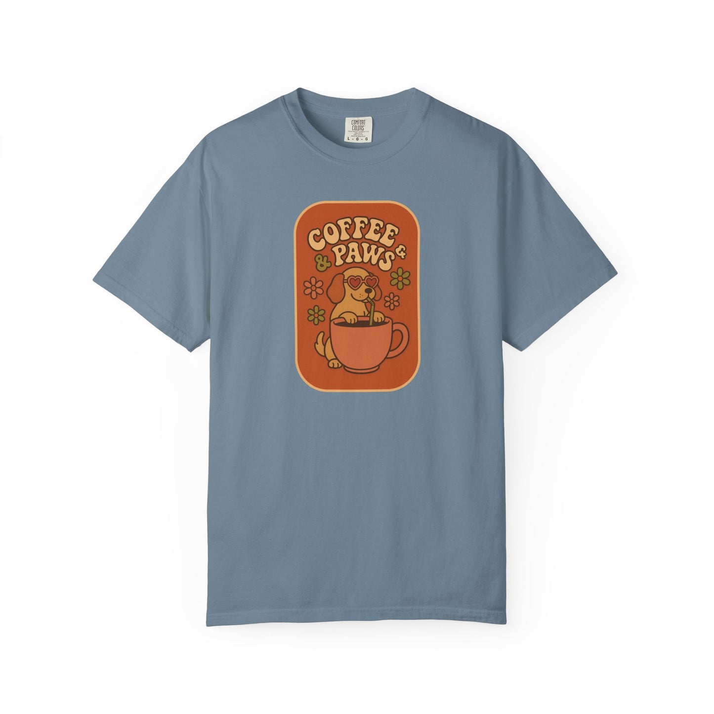 Coffee Paws Unisex T-shirt - Perfect for Dog Lovers, Casual Wear, Gift for Pet Owners, Cozy Vibe, Every Day Wear