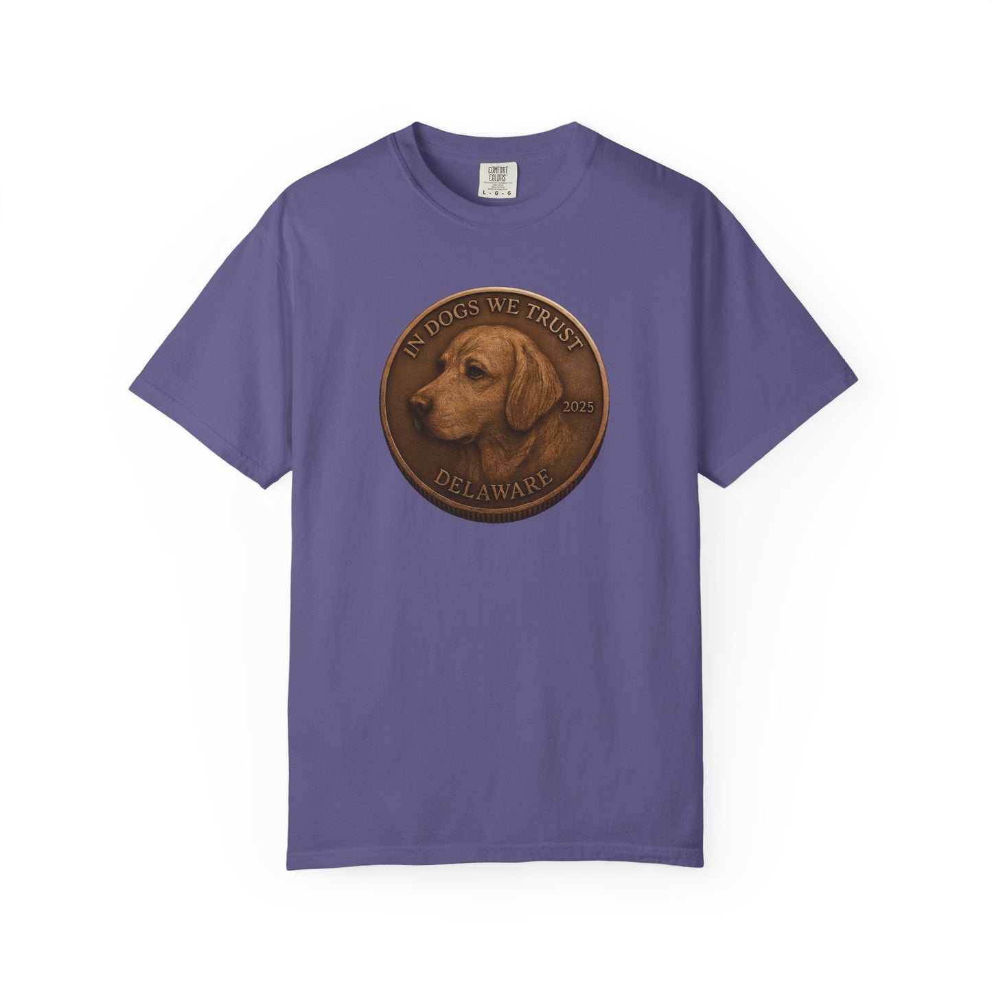 Delaware State Coin T-Shirt Collection - Proud Dog Breed Illustrations