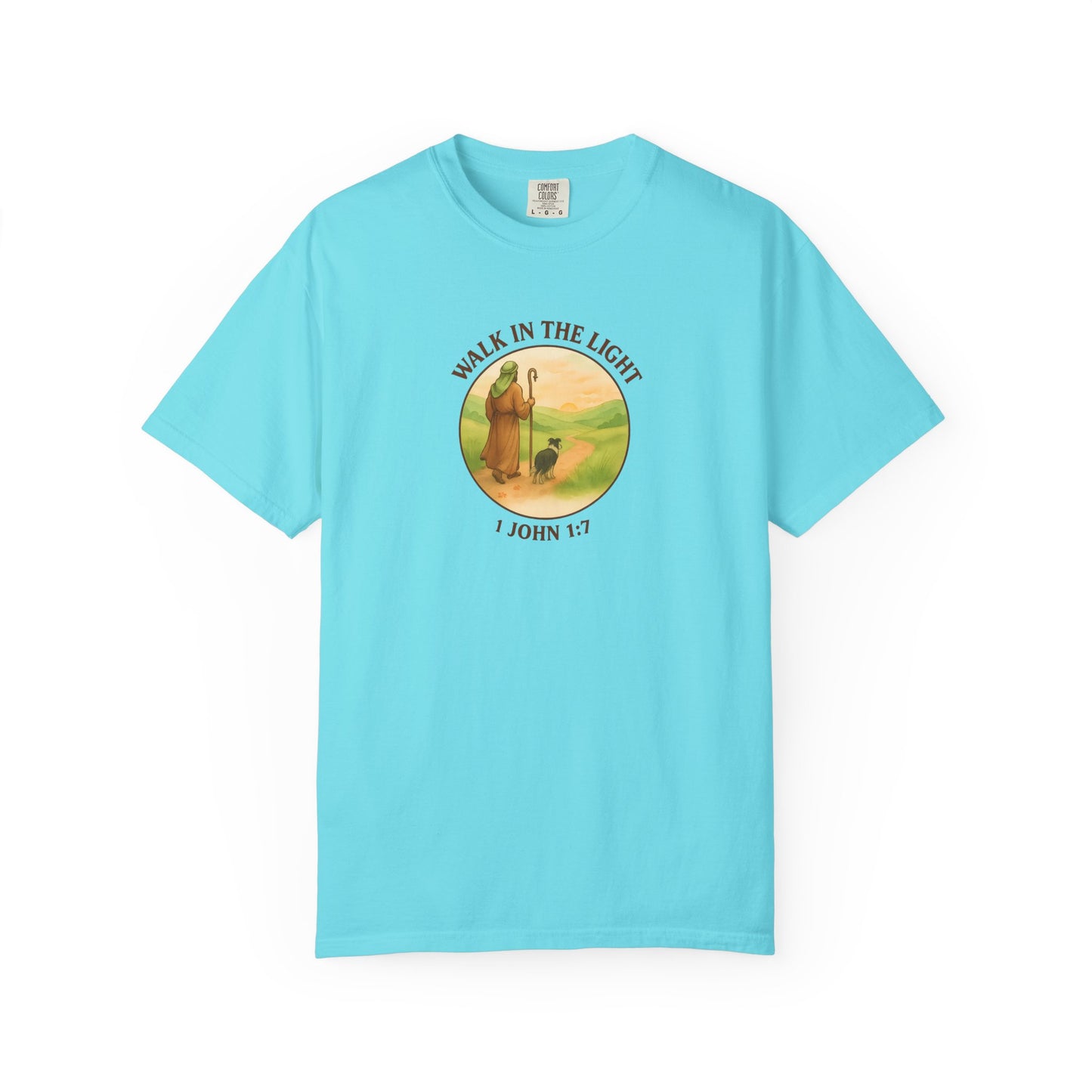 Walk in the light T-Shirt, Casual Fashion Tee, Motivational Gift, Unisex Graphic Tee, Perfect for Gifts and Celebrations