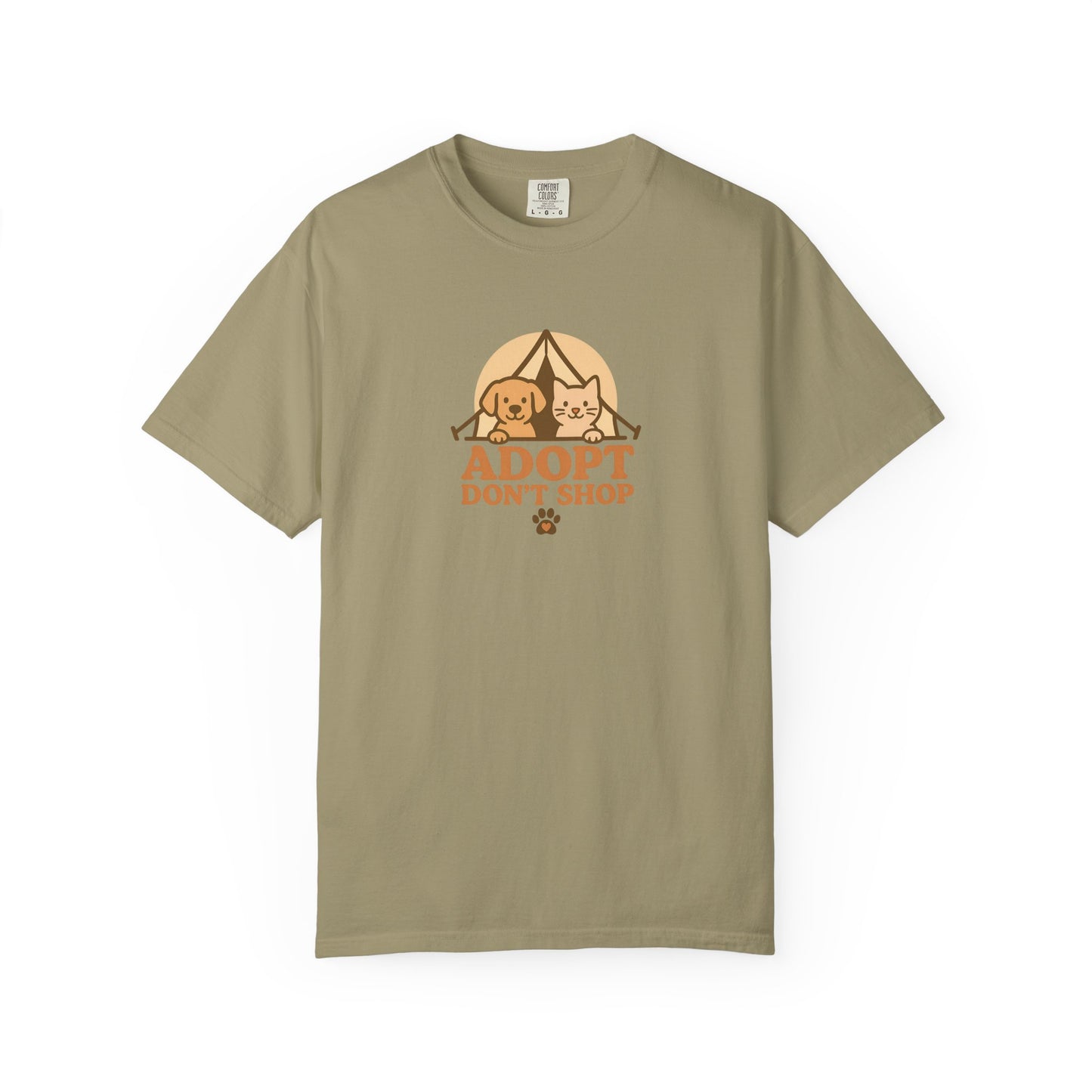 Adopt Don't Shop T-Shirt, Eco-Friendly Tee, Animal Rescue Shirt, Casual Wear, Gift for Pet Lovers, Perfect for Adoption Events