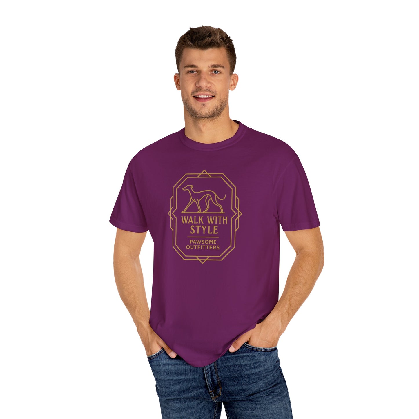 Stylish Dog Lovers T-Shirt, Casual Pet Owner Tee, Walk With Style Graphic Shirt, Gift for Dog Lovers, Comfortable Everyday Wear