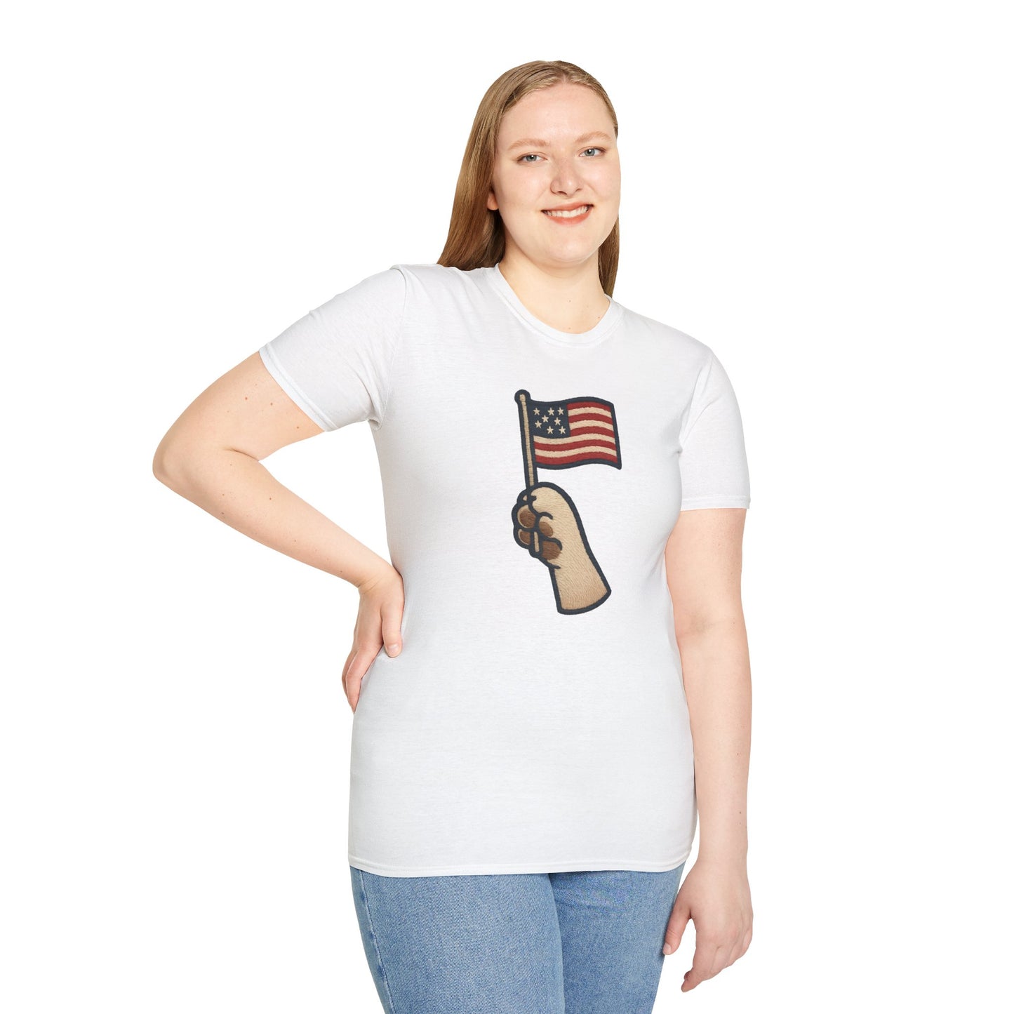 Patriotic Unisex T-Shirt with Flag Design, USA Pride Shirt, Everyday Wear, 4th of July Gift, Casual Style, American Flag Tee