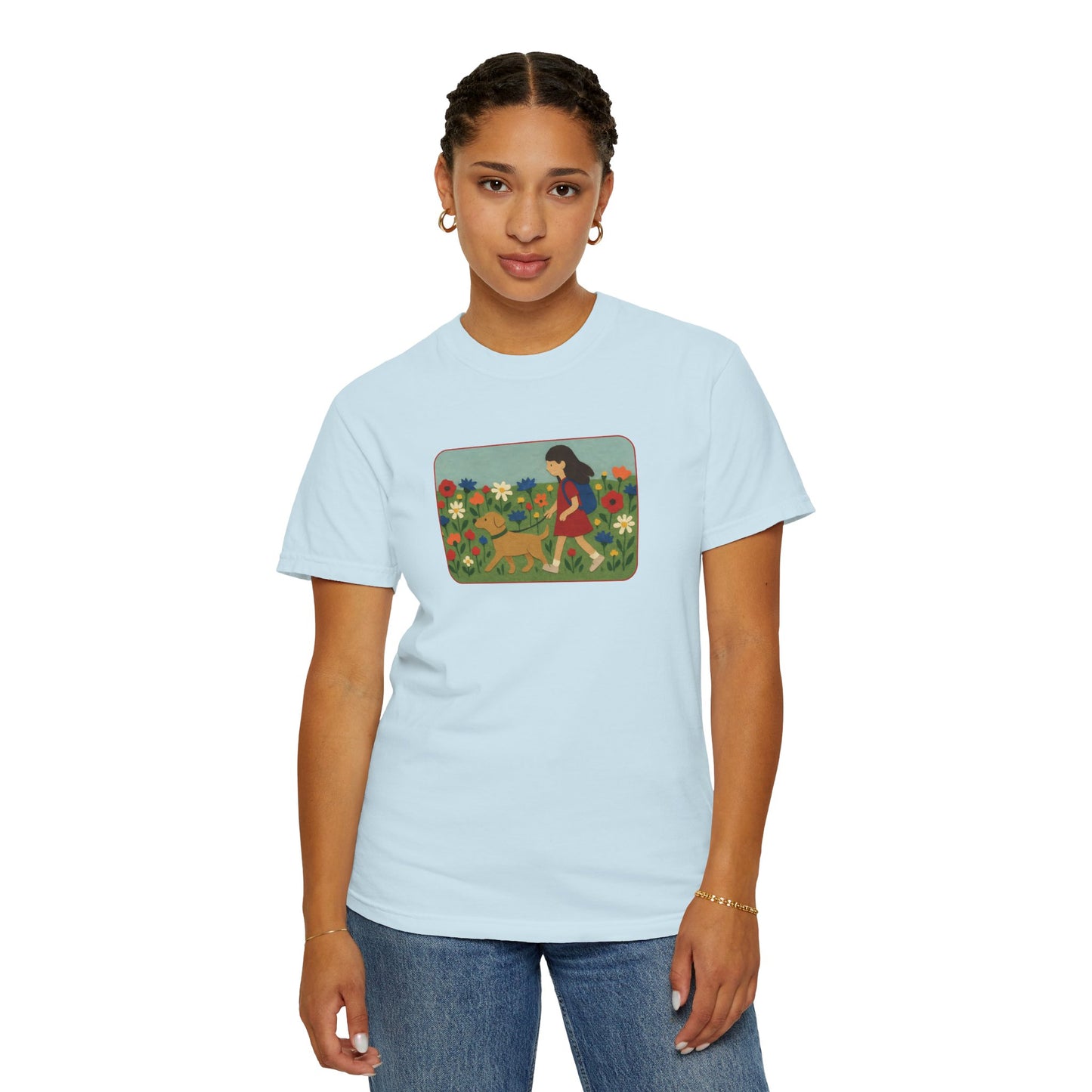 Dog Walking Collage T-shirt
