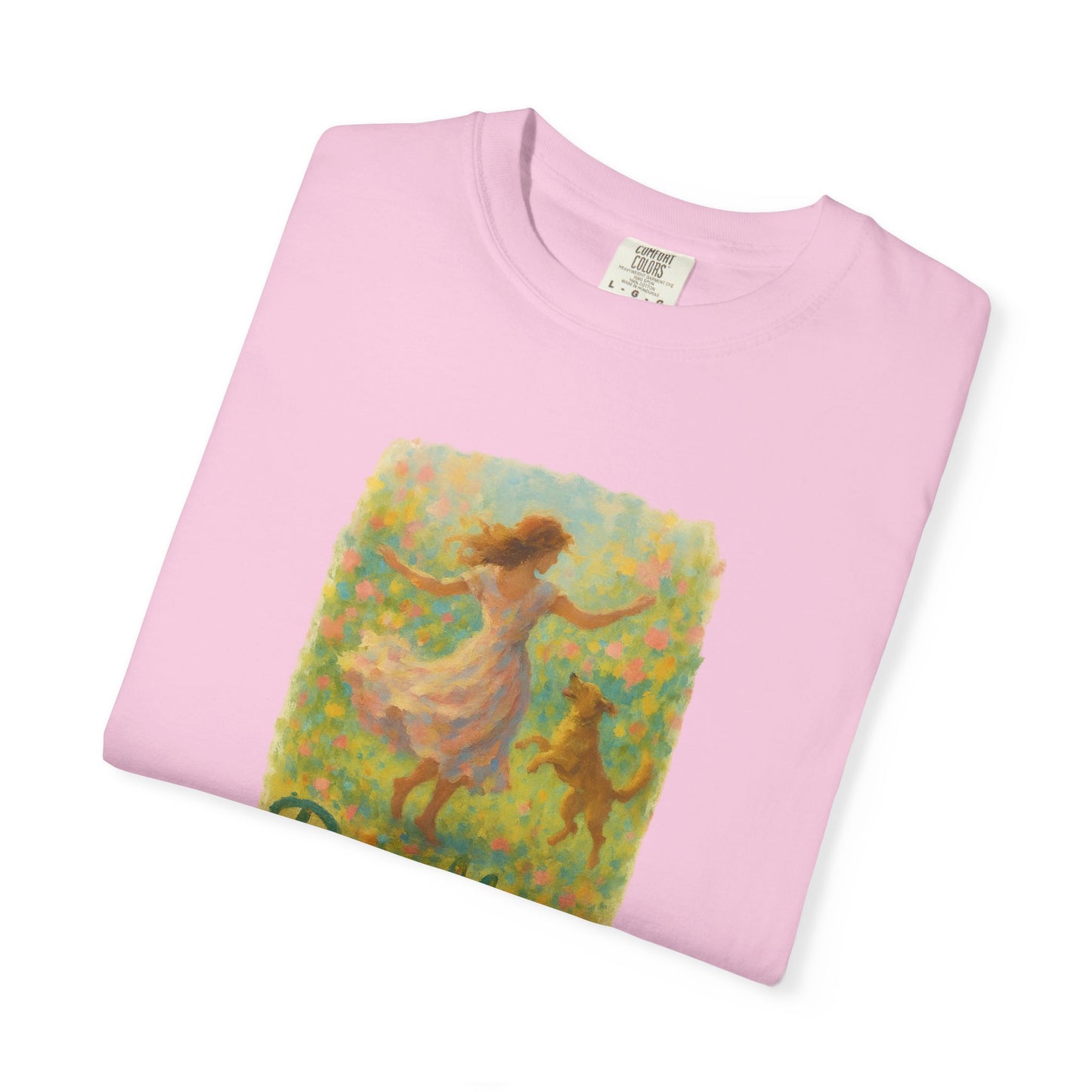 Dog Mom T-Shirt, Cute Animal Lover Tee, Gift for Pet Moms, Garment-Dyed T-Shirt, Casual Summer Shirt, Birthday Gift, Dog Lover Merchandise