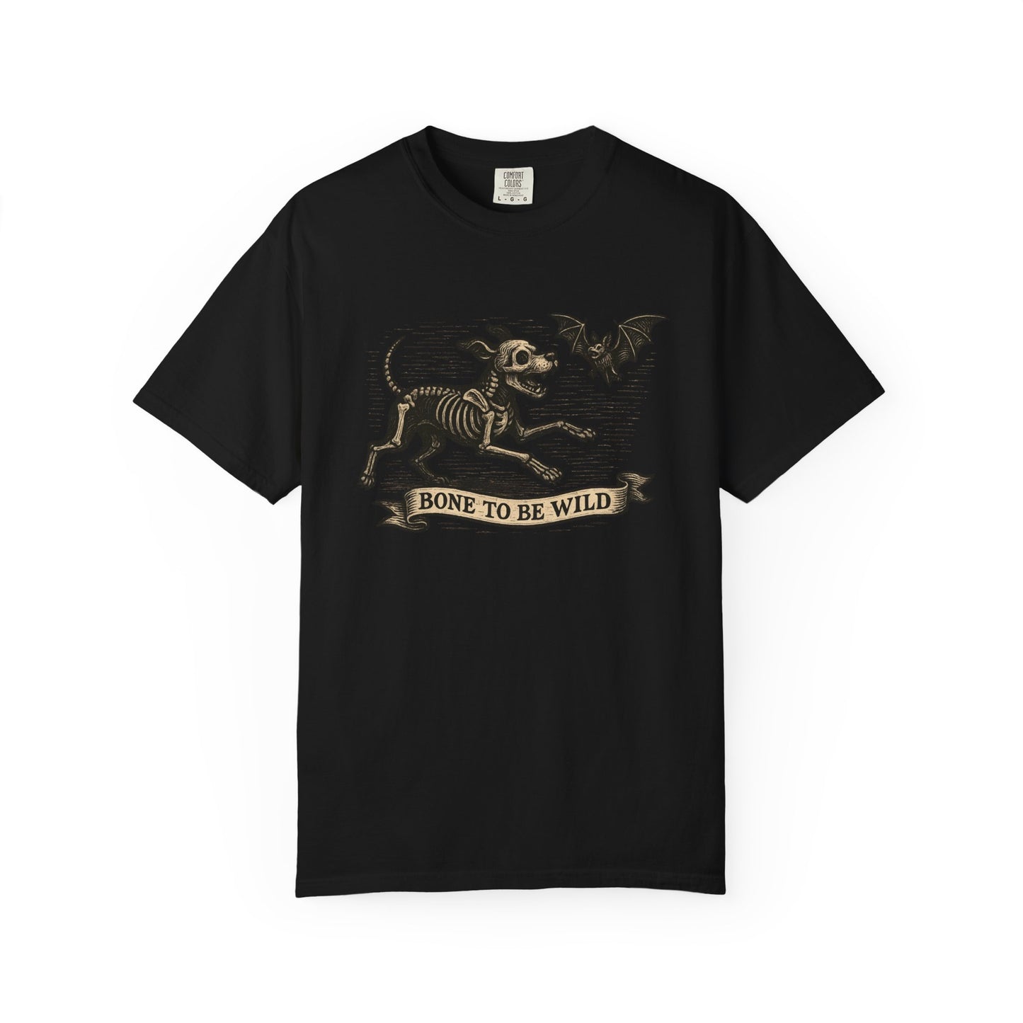Bone To Be Wild Dog T-Shirt, Unisex Pet Lover Shirt, Halloween Tee, Funny Dog Apparel, Gift for Animal Lovers