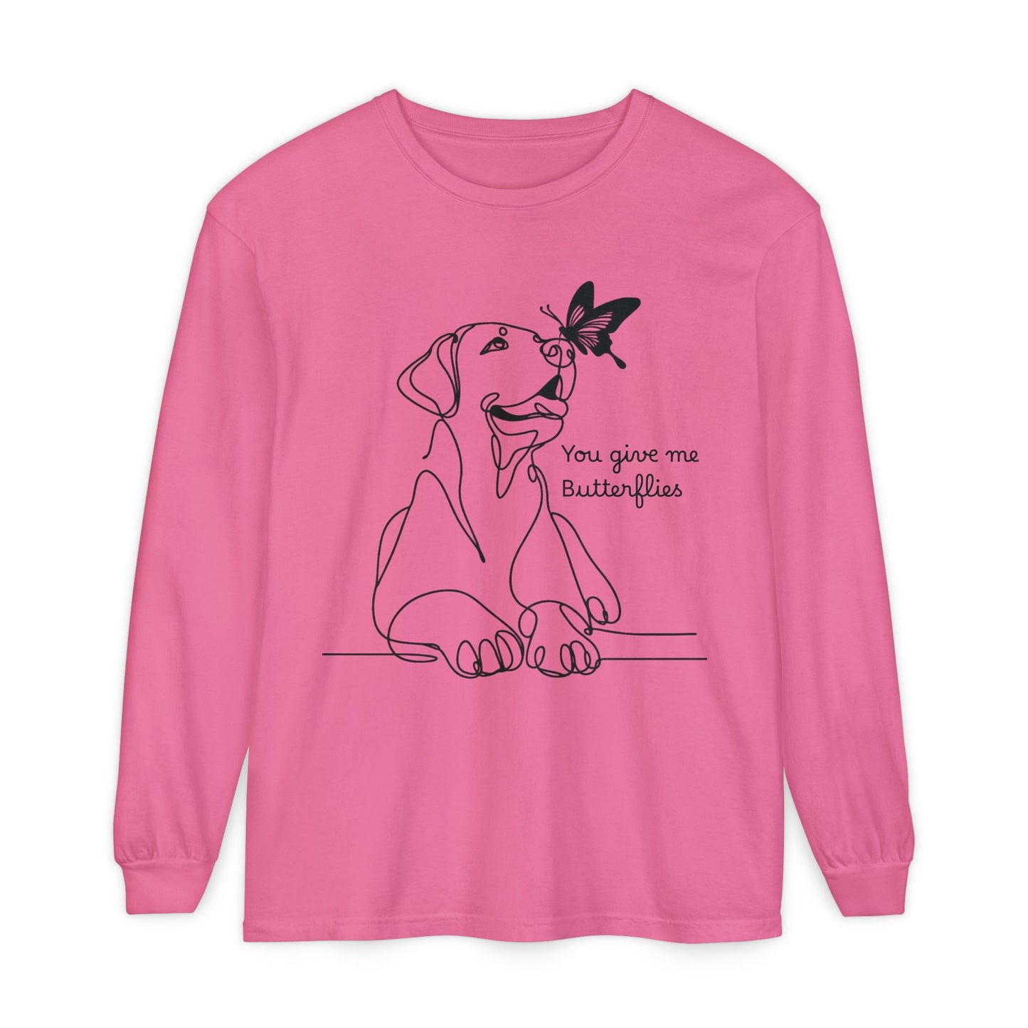 You Give Me Butterflies Dog Long Sleeve T-Shirt