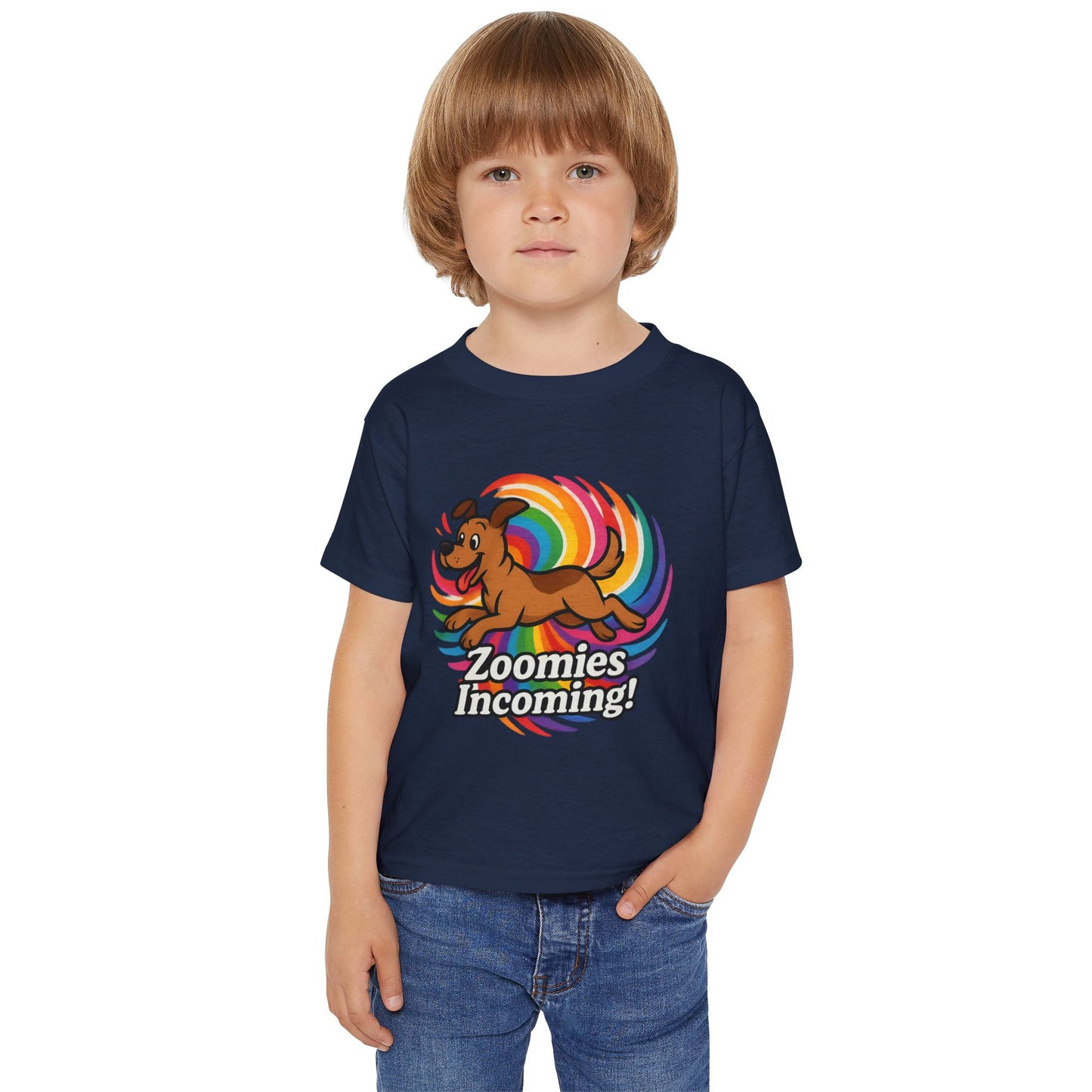 Playful Toddler T-Shirt - "Zoomies Incoming!" Cute Dog Tee, Kids Apparel, Fun Gift for Birthdays, Pet Lovers, Playtime