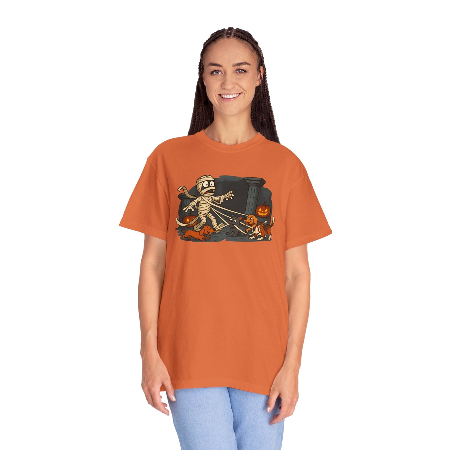 Halloween Graphic T-Shirt, Unisex Mummy Design, Spooky Shirt for Fall, Halloween Costume Tee, Unique Gift for Trick-or-Treaters
