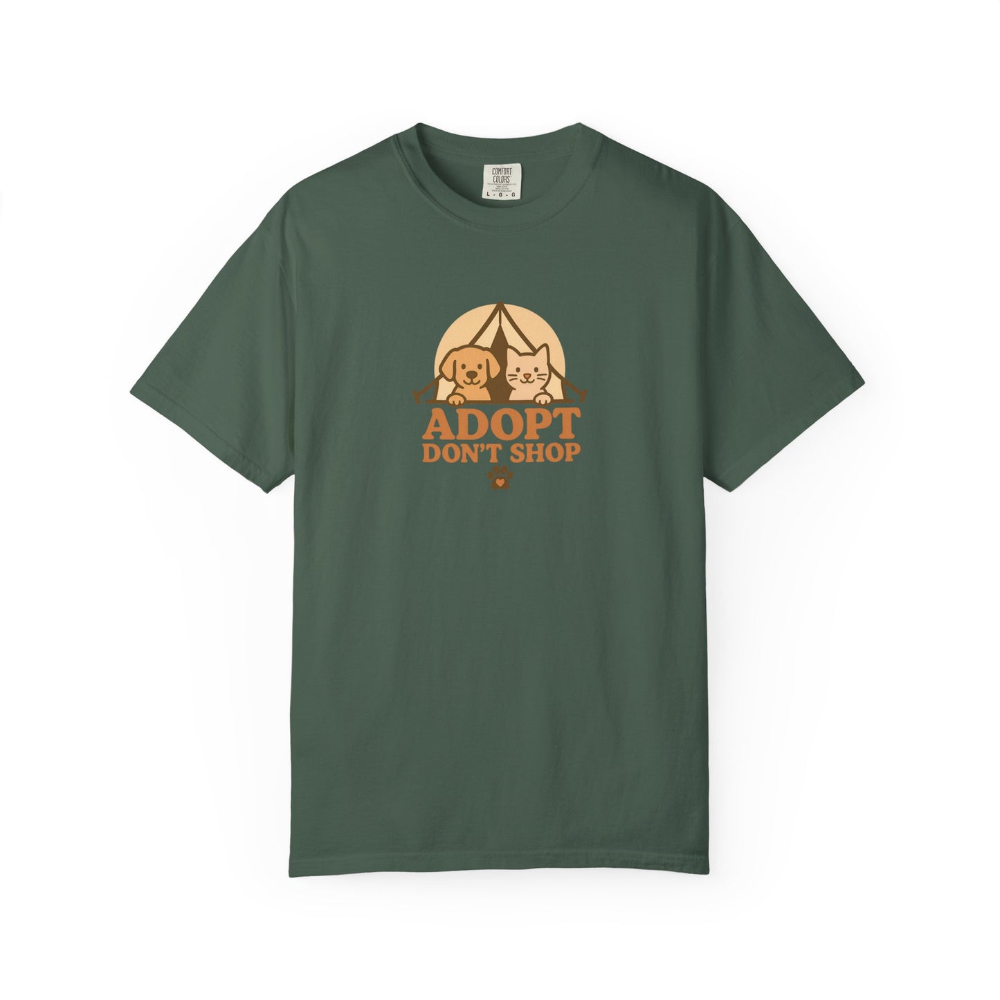 Adopt Don't Shop T-Shirt, Eco-Friendly Tee, Animal Rescue Shirt, Casual Wear, Gift for Pet Lovers, Perfect for Adoption Events