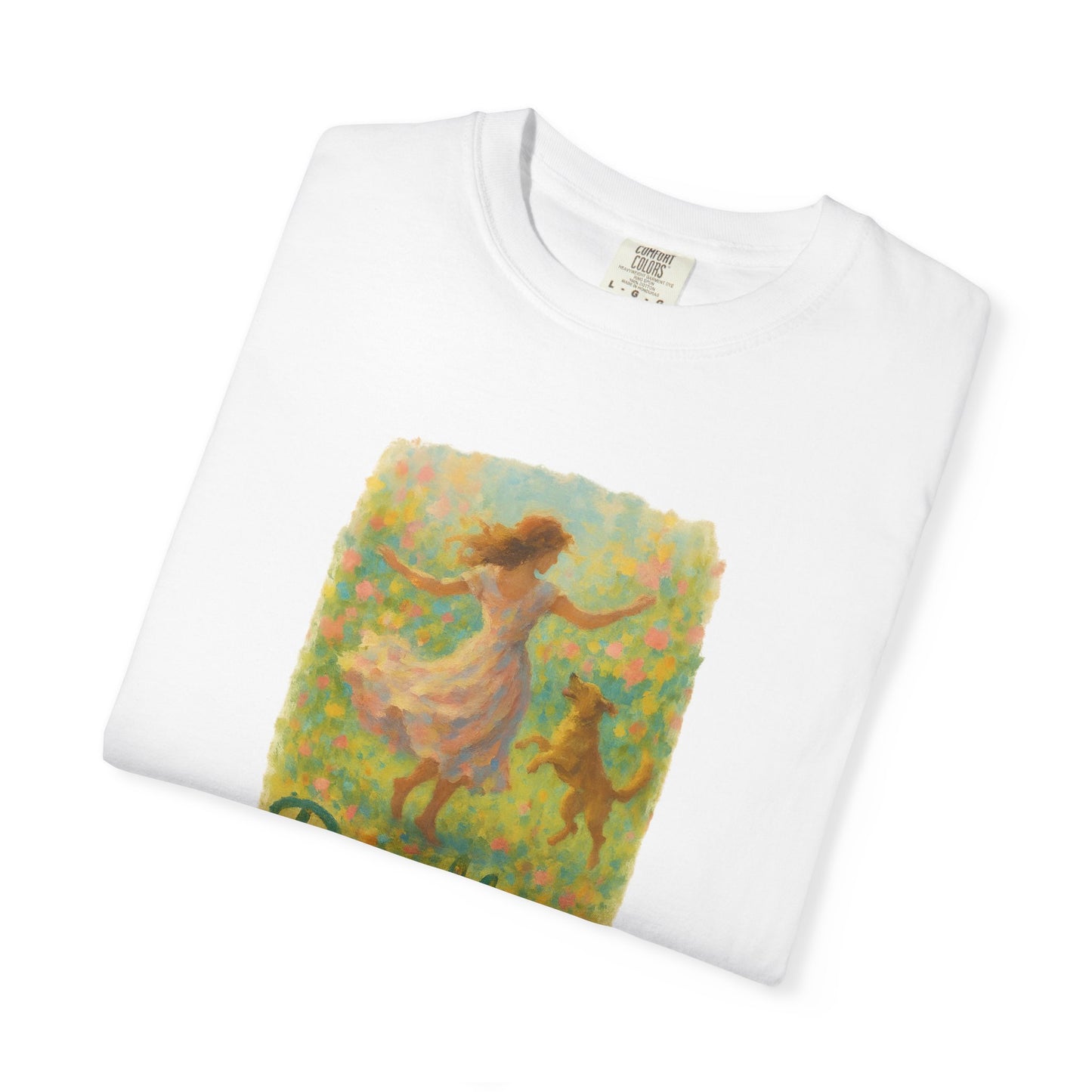 Dog Mom T-Shirt, Cute Animal Lover Tee, Gift for Pet Moms, Garment-Dyed T-Shirt, Casual Summer Shirt, Birthday Gift, Dog Lover Merchandise