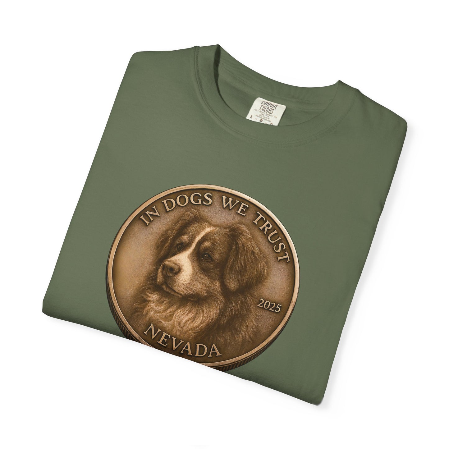 Nevada State Coin T-Shirt Collection - Proud Dog Breed Illustrations