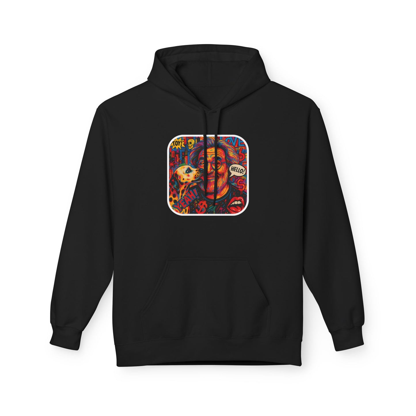 Hoodie - Jerry Garcia and a Dog Pop Art Poster Design